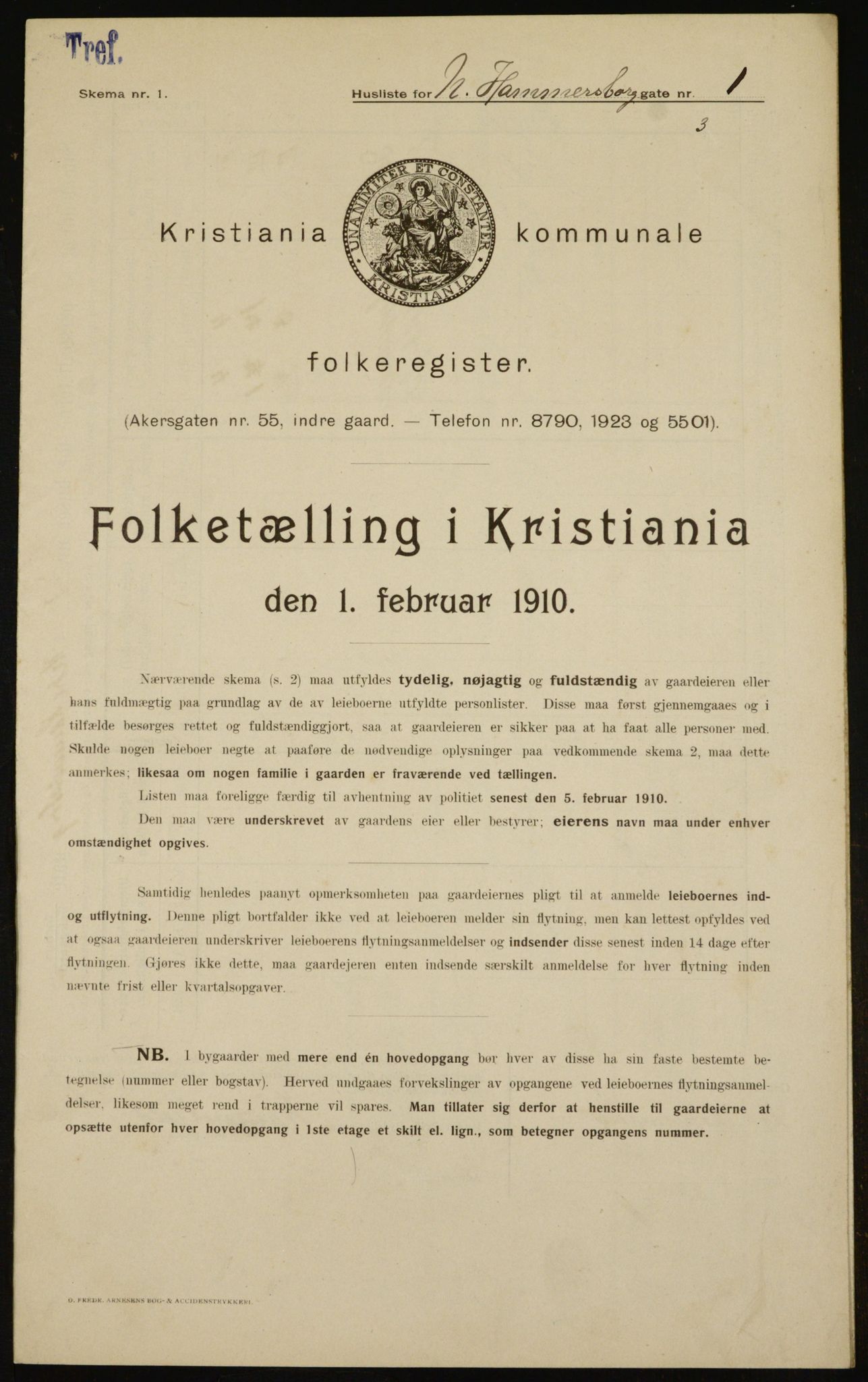 OBA, Kommunal folketelling 1.2.1910 for Kristiania, 1910, s. 66851