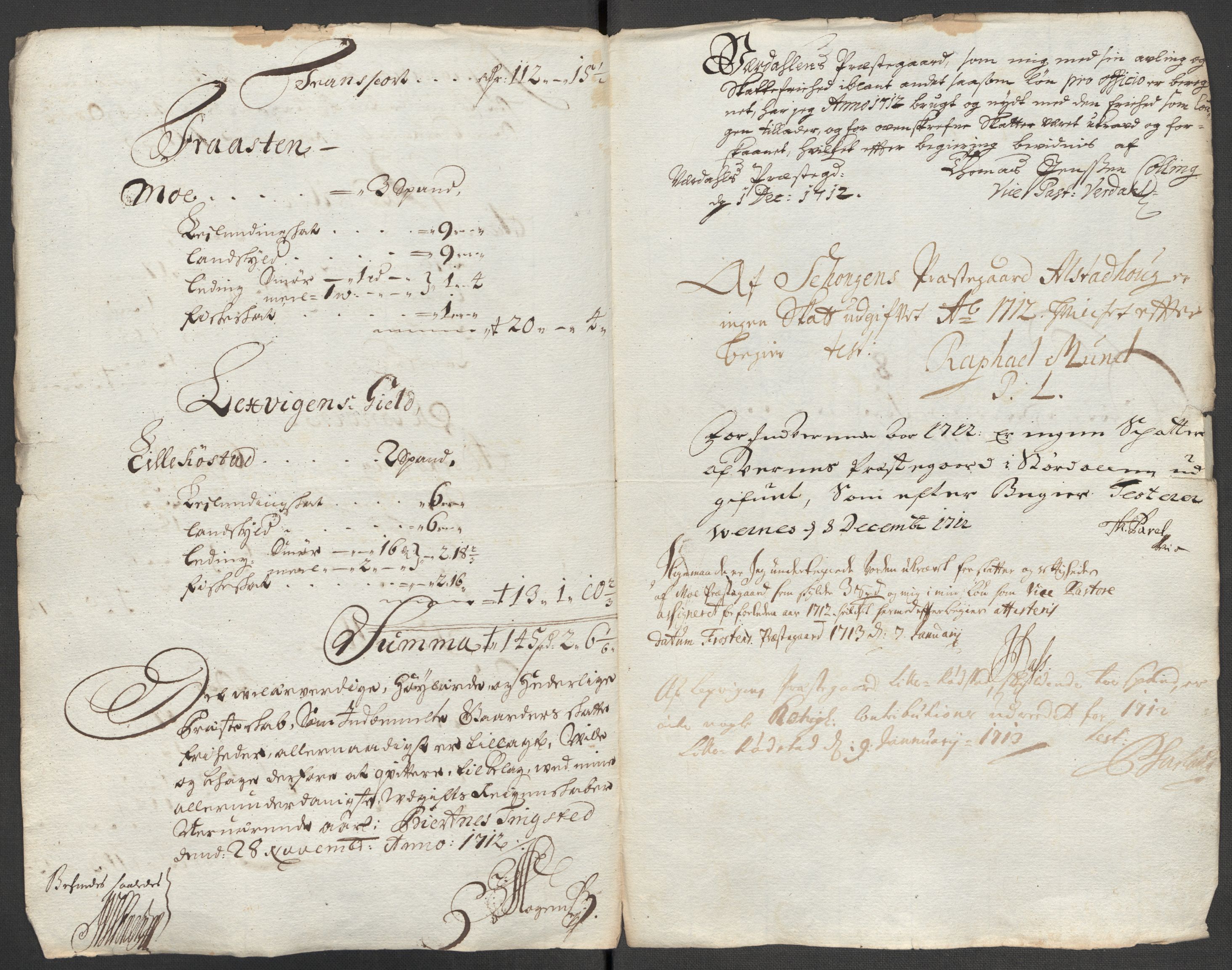 Rentekammeret inntil 1814, Reviderte regnskaper, Fogderegnskap, RA/EA-4092/R62/L4202: Fogderegnskap Stjørdal og Verdal, 1712, s. 271