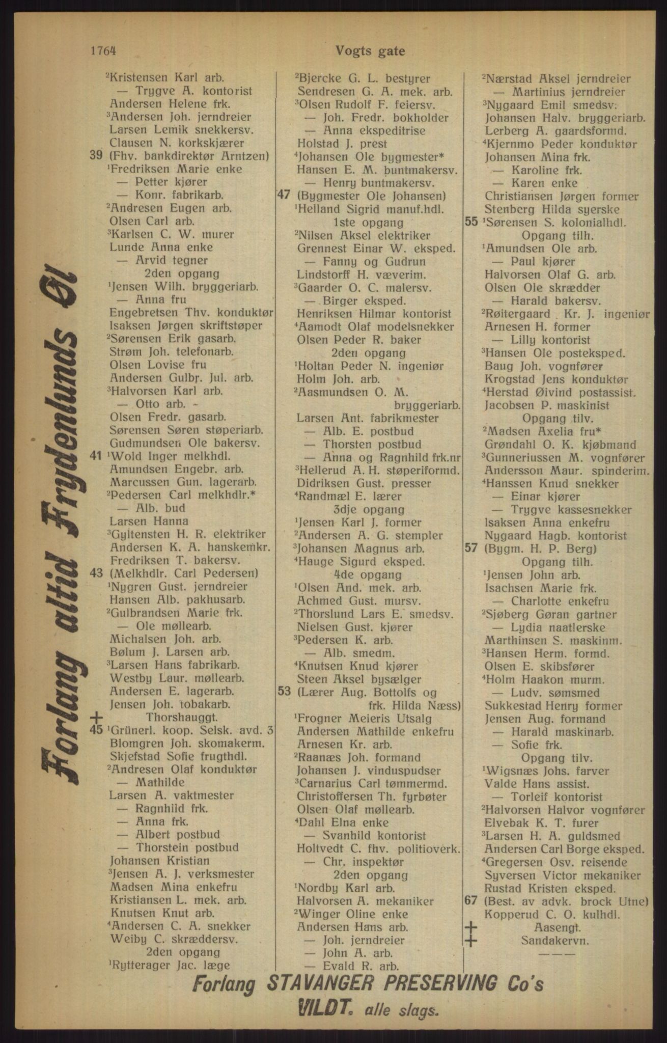 Kristiania/Oslo adressebok, PUBL/-, 1915, s. 1764