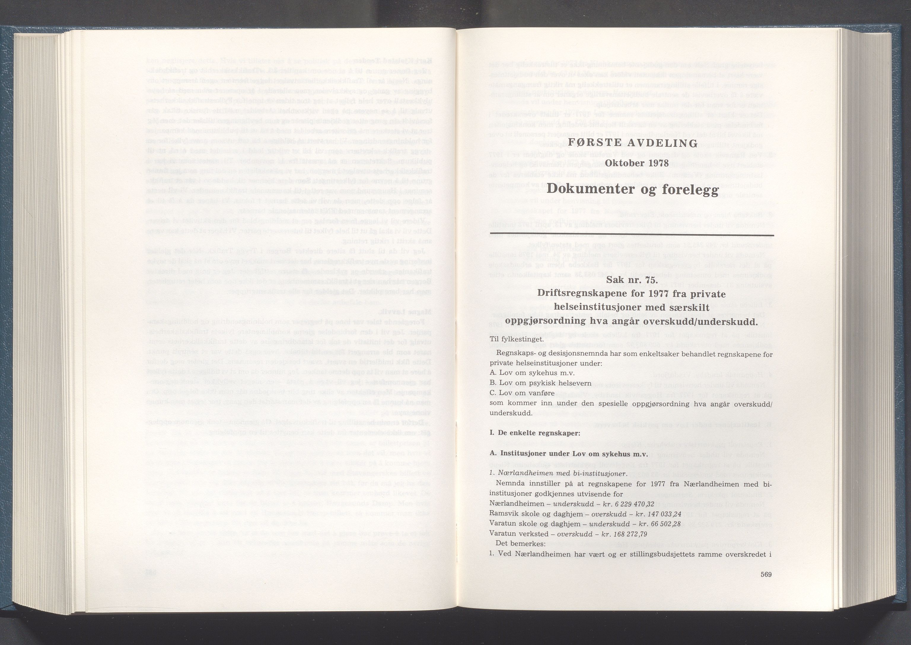 Rogaland fylkeskommune - Fylkesrådmannen , IKAR/A-900/A/Aa/Aaa/L0098: Møtebok , 1978, s. 568-569