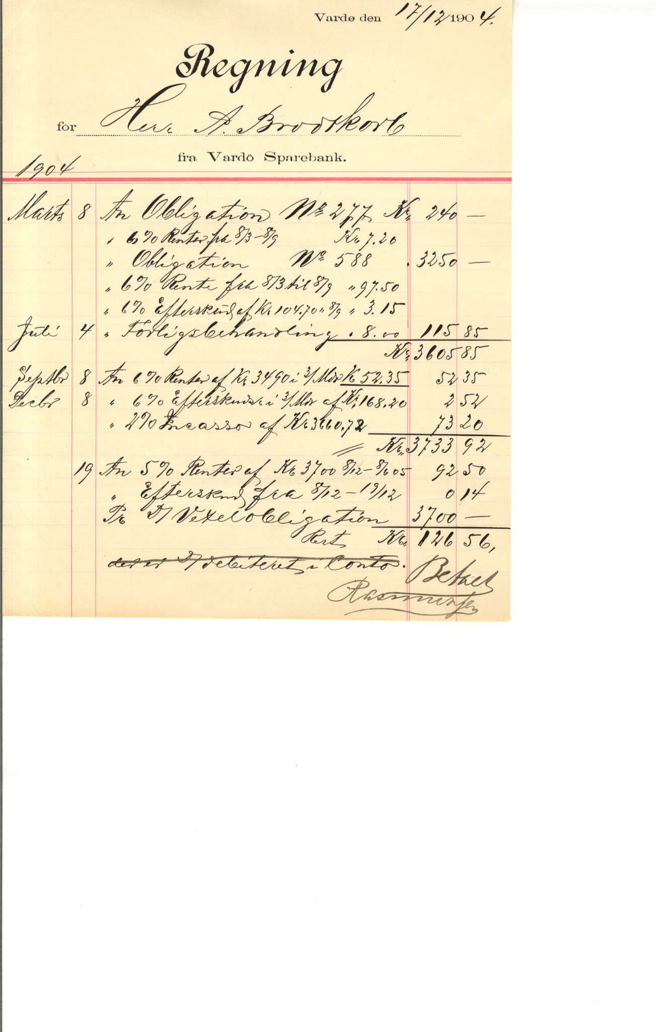 Brodtkorb handel A/S, VAMU/A-0001/Q/Qb/L0001: Skjøter og grunnbrev i Vardø by, 1822-1943, s. 422