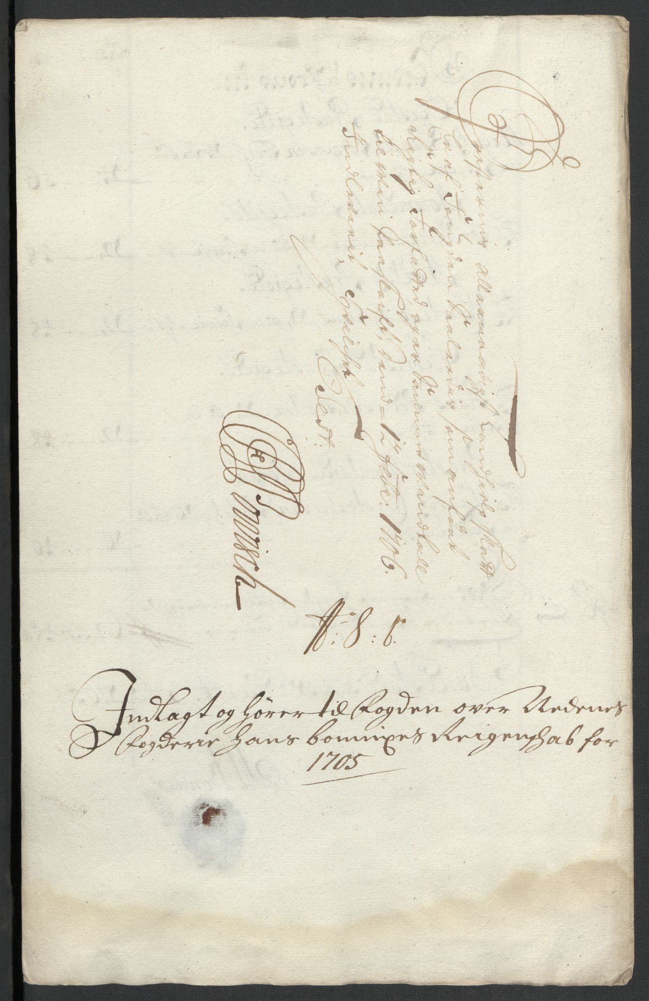 Rentekammeret inntil 1814, Reviderte regnskaper, Fogderegnskap, RA/EA-4092/R39/L2317: Fogderegnskap Nedenes, 1704-1705, s. 453