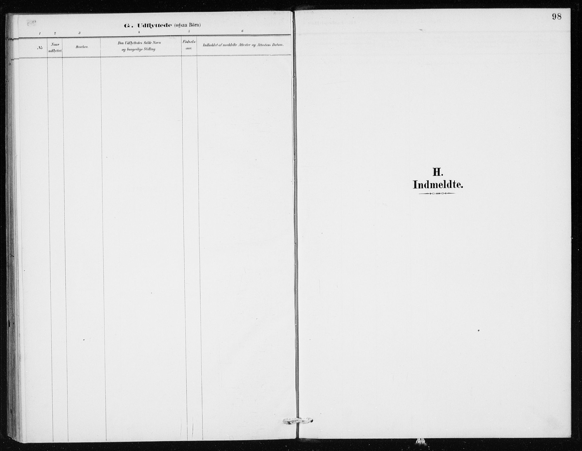 Odda Sokneprestembete, AV/SAB-A-77201/H/Haa: Ministerialbok nr. D 1, 1887-1914, s. 98