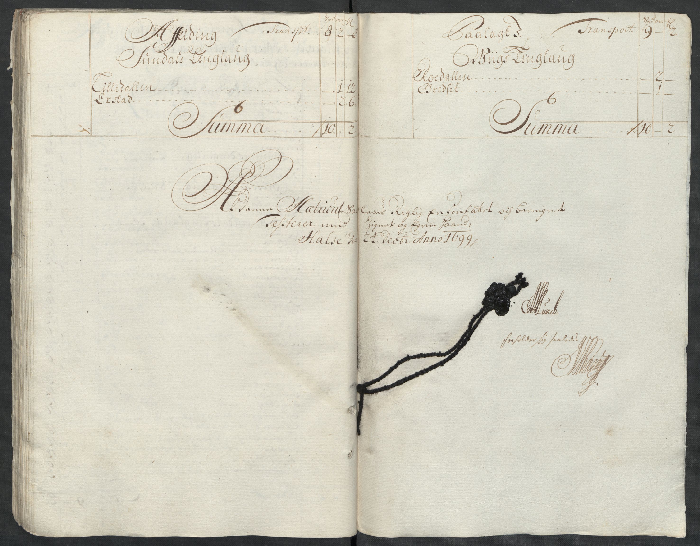 Rentekammeret inntil 1814, Reviderte regnskaper, Fogderegnskap, AV/RA-EA-4092/R56/L3738: Fogderegnskap Nordmøre, 1699, s. 68