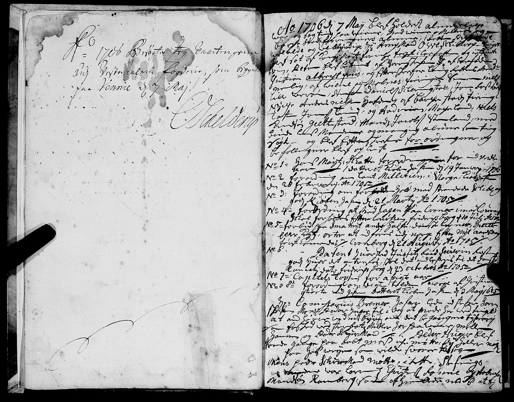 Lofoten sorenskriveri, SAT/A-0017/1/1/1A/L0002: Tingbok, 1706-1715, s. 1b-2a