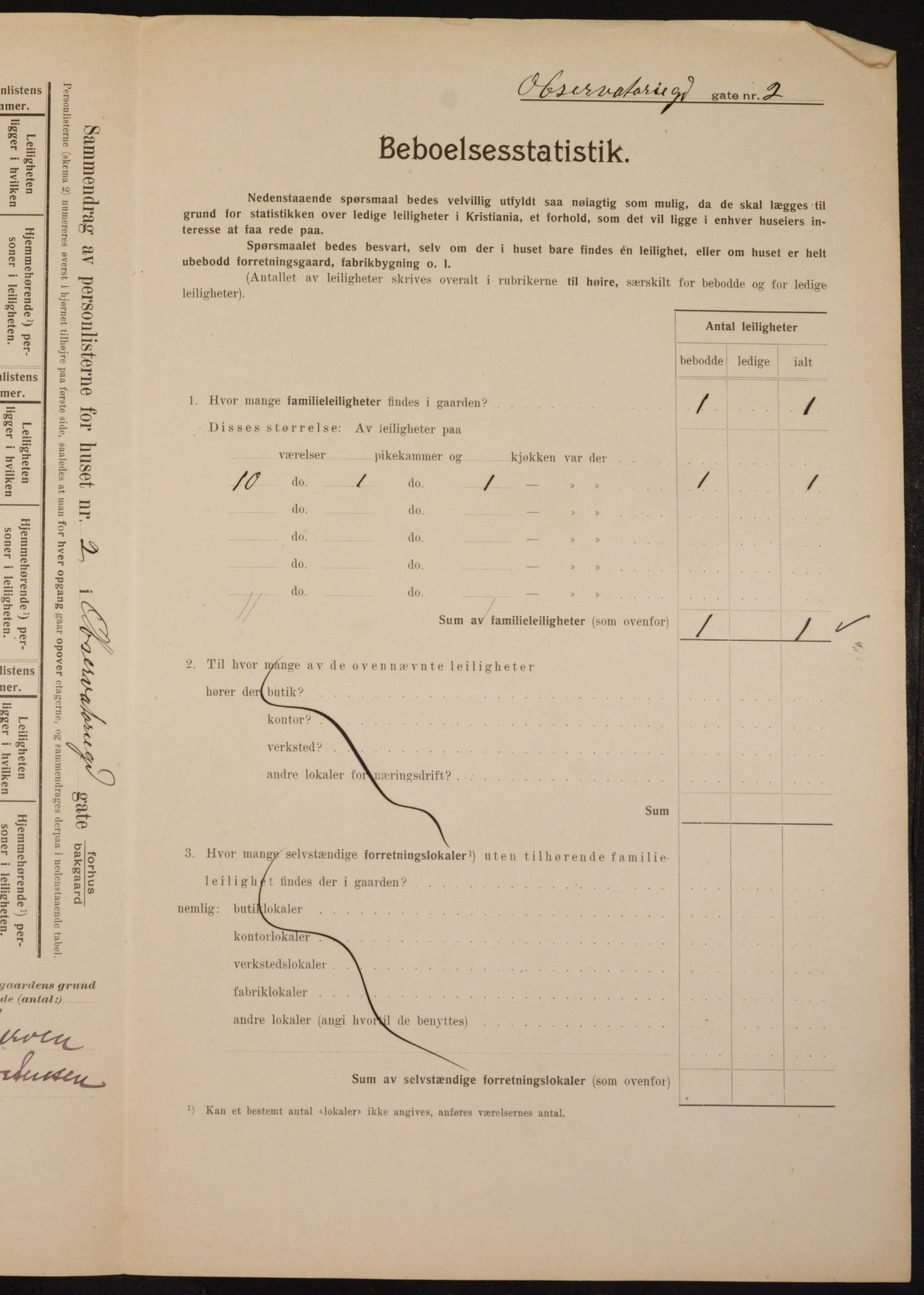 OBA, Kommunal folketelling 1.2.1910 for Kristiania, 1910, s. 71592