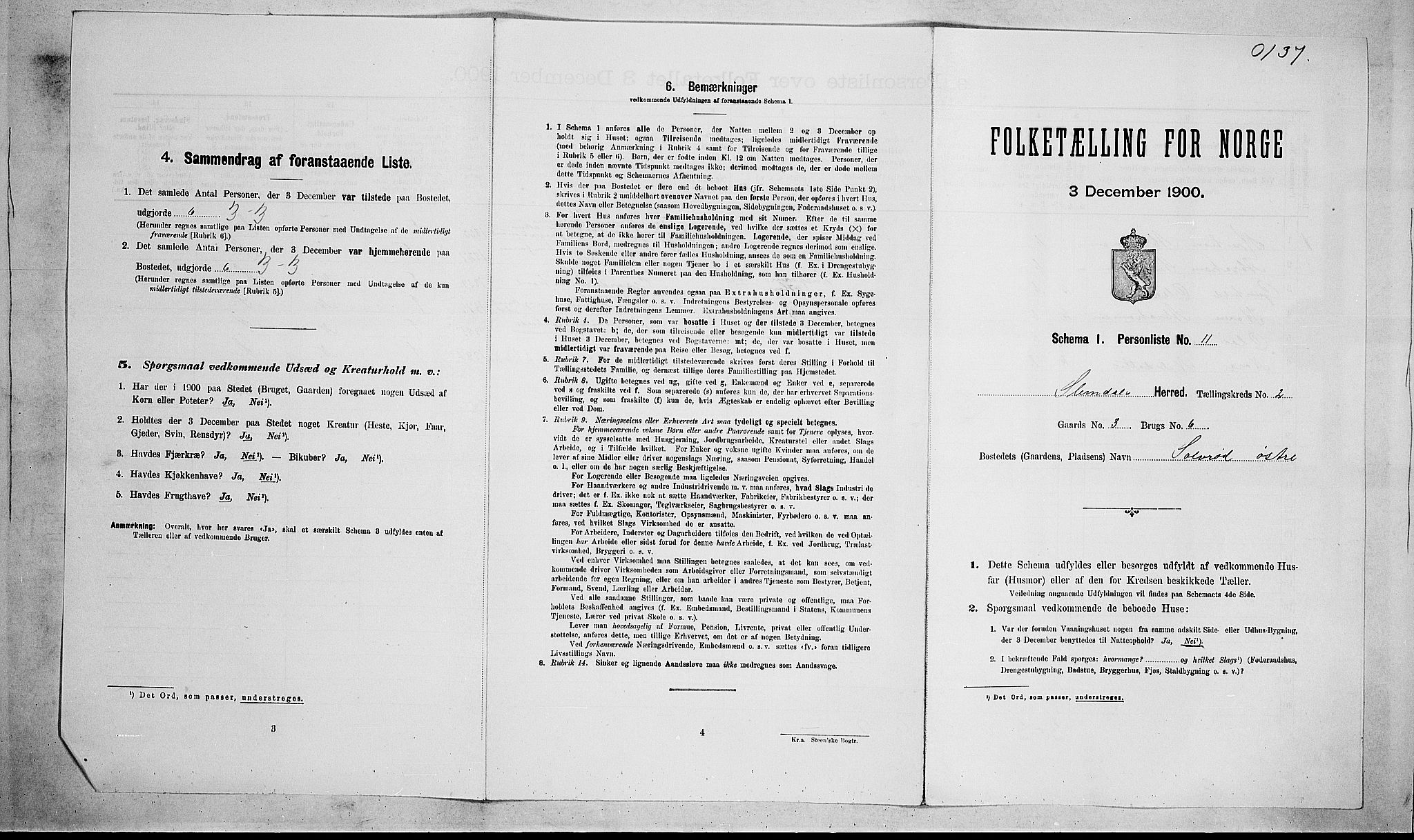 SAKO, Folketelling 1900 for 0811 Slemdal herred, 1900, s. 78