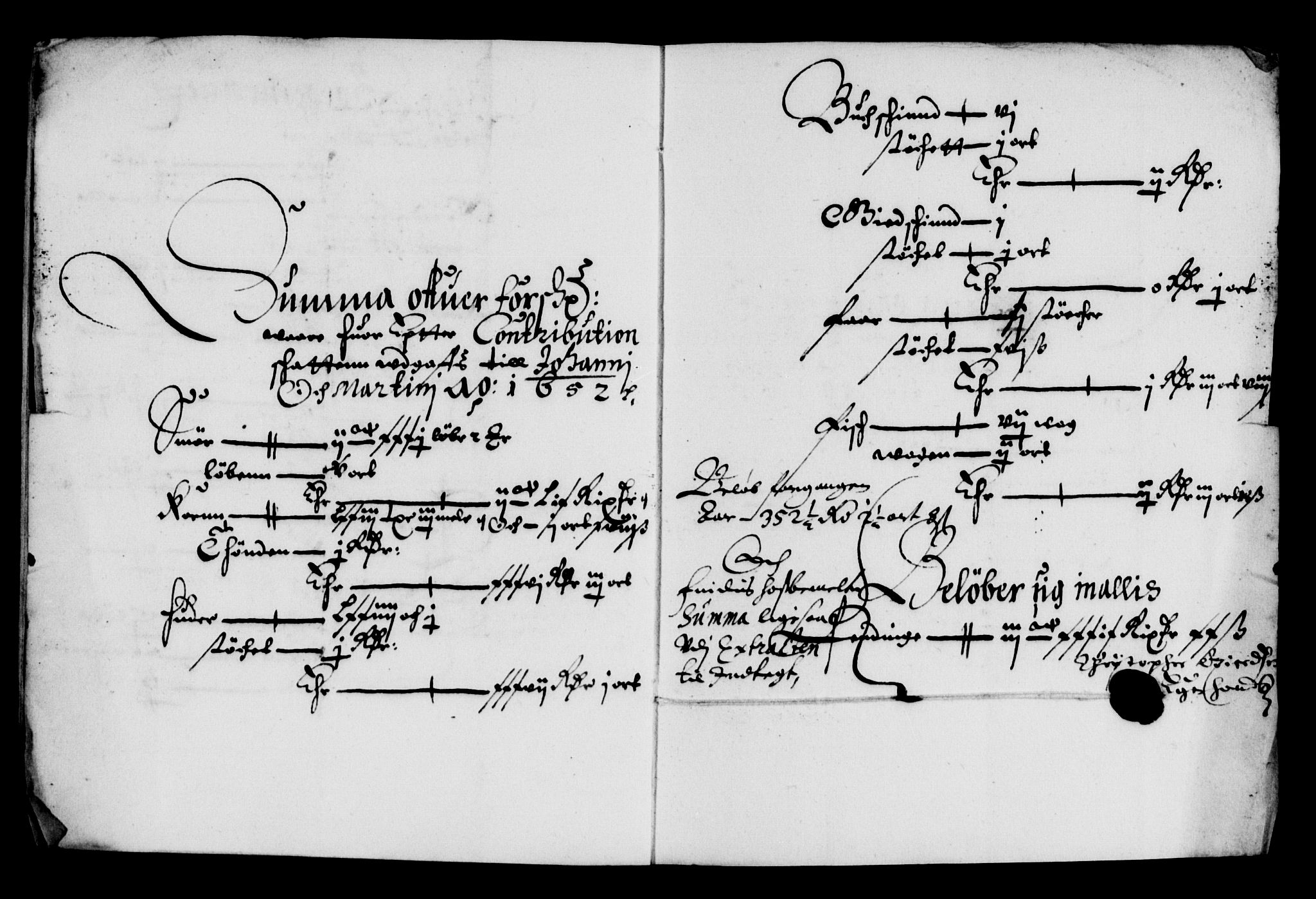 Rentekammeret inntil 1814, Reviderte regnskaper, Lensregnskaper, AV/RA-EA-5023/R/Rb/Rbt/L0124: Bergenhus len, 1652-1654