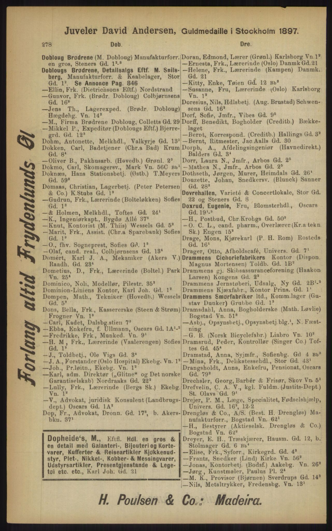 Kristiania/Oslo adressebok, PUBL/-, 1902, s. 278