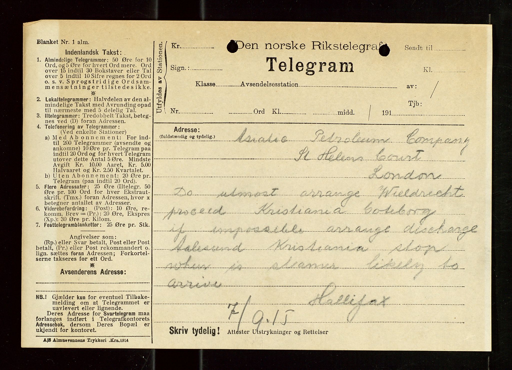 Pa 1521 - A/S Norske Shell, AV/SAST-A-101915/E/Ea/Eaa/L0019: Sjefskorrespondanse, 1917, s. 21