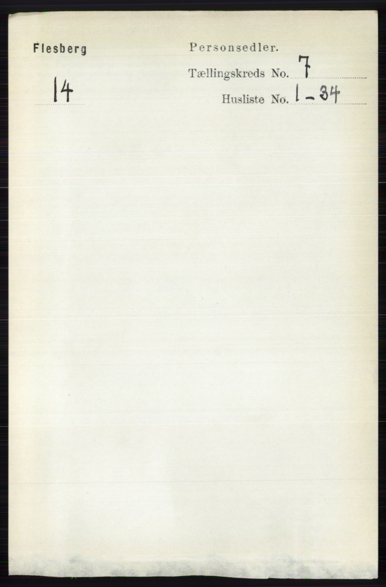 RA, Folketelling 1891 for 0631 Flesberg herred, 1891, s. 1170