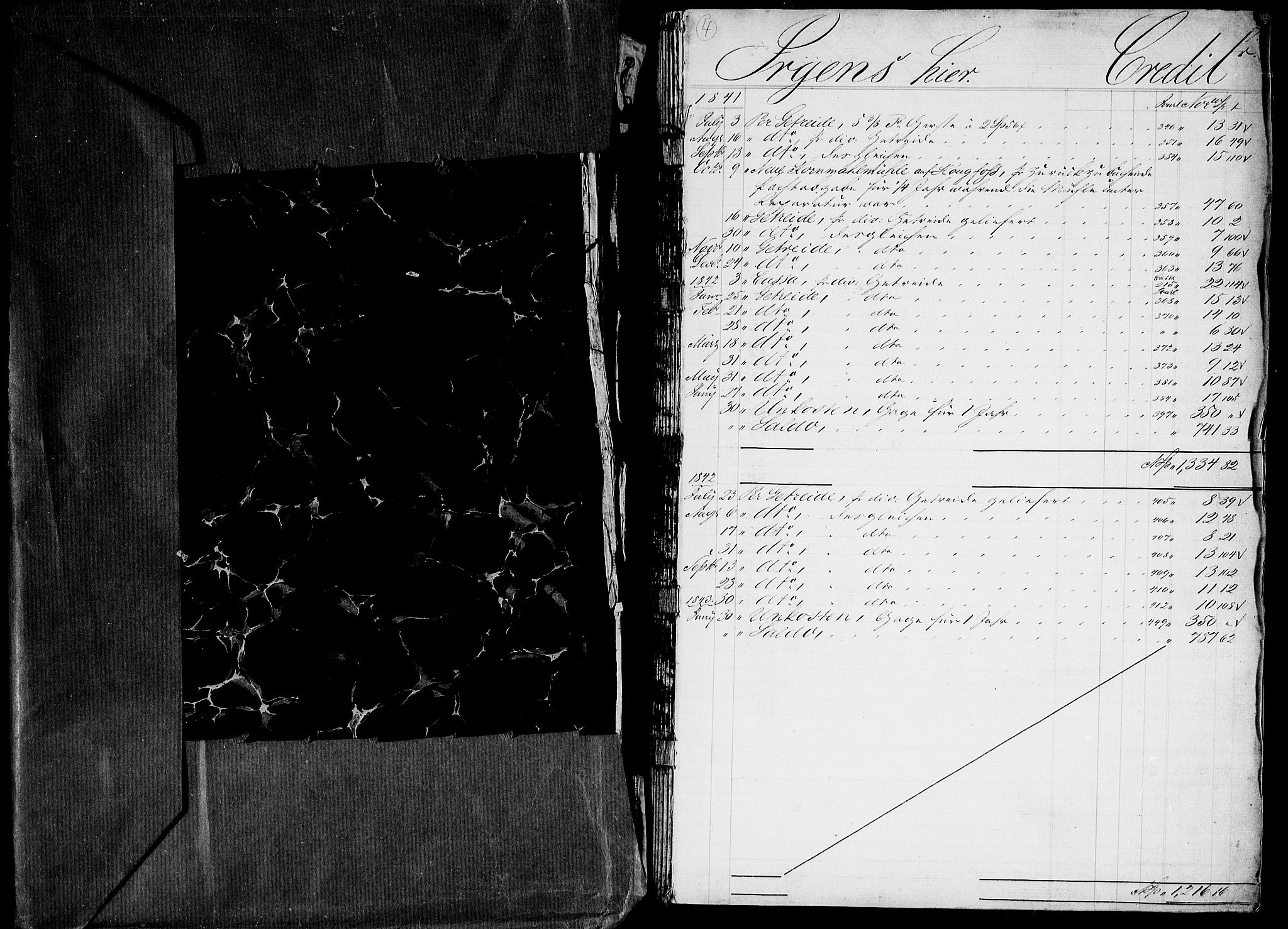 Modums Blaafarveværk, RA/PA-0157/G/Gd/Gda/L0166/0001: -- / Hovedbok, 1839-1844, s. 2