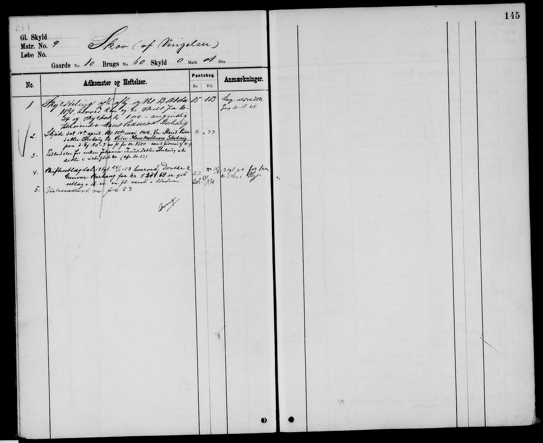 Nord-Østerdal tingrett, AV/SAH-TING-020/H/Ha/Hah/L0048: Panteregister nr. 1, 1897, s. 145