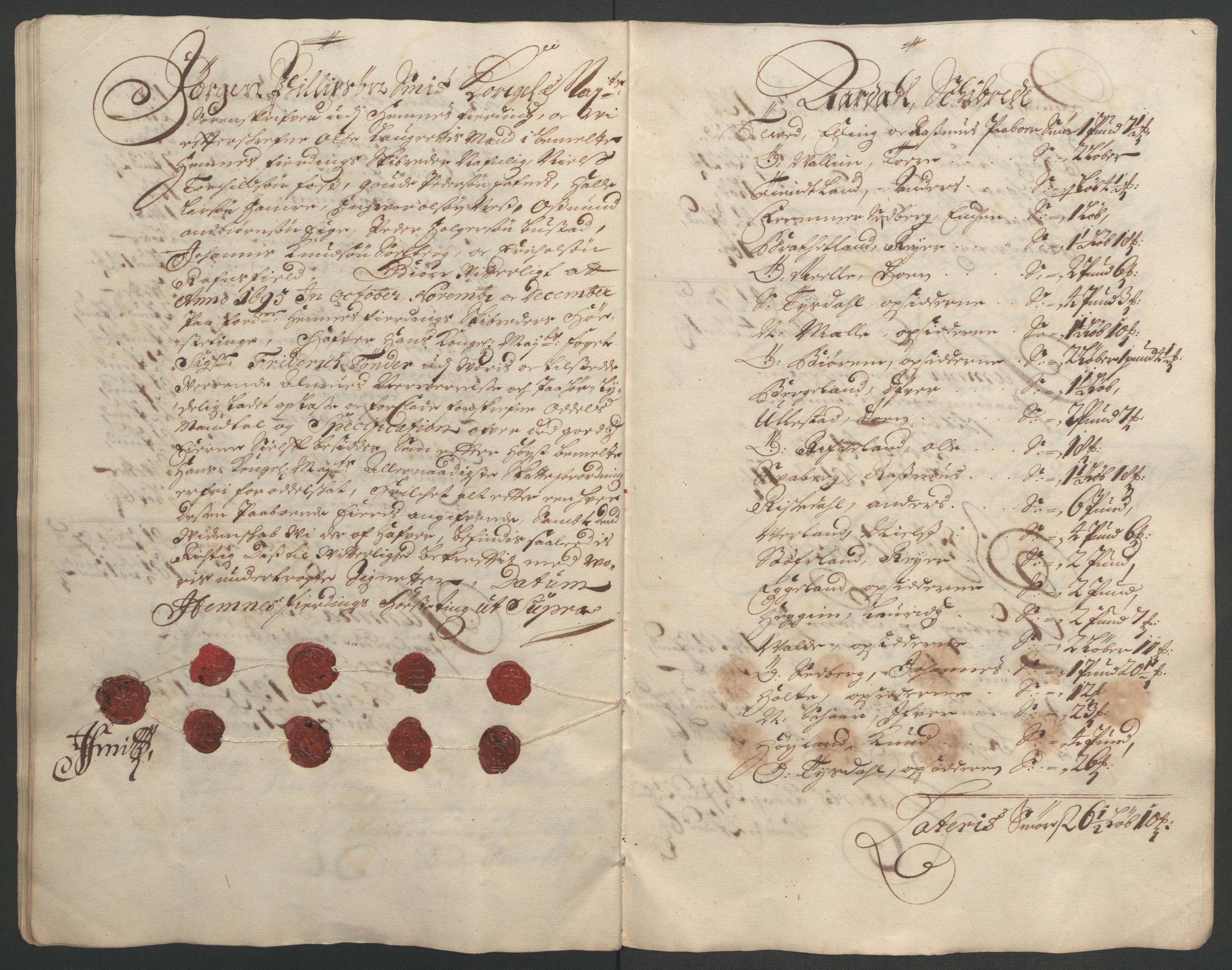 Rentekammeret inntil 1814, Reviderte regnskaper, Fogderegnskap, AV/RA-EA-4092/R47/L2857: Fogderegnskap Ryfylke, 1694-1696, s. 192