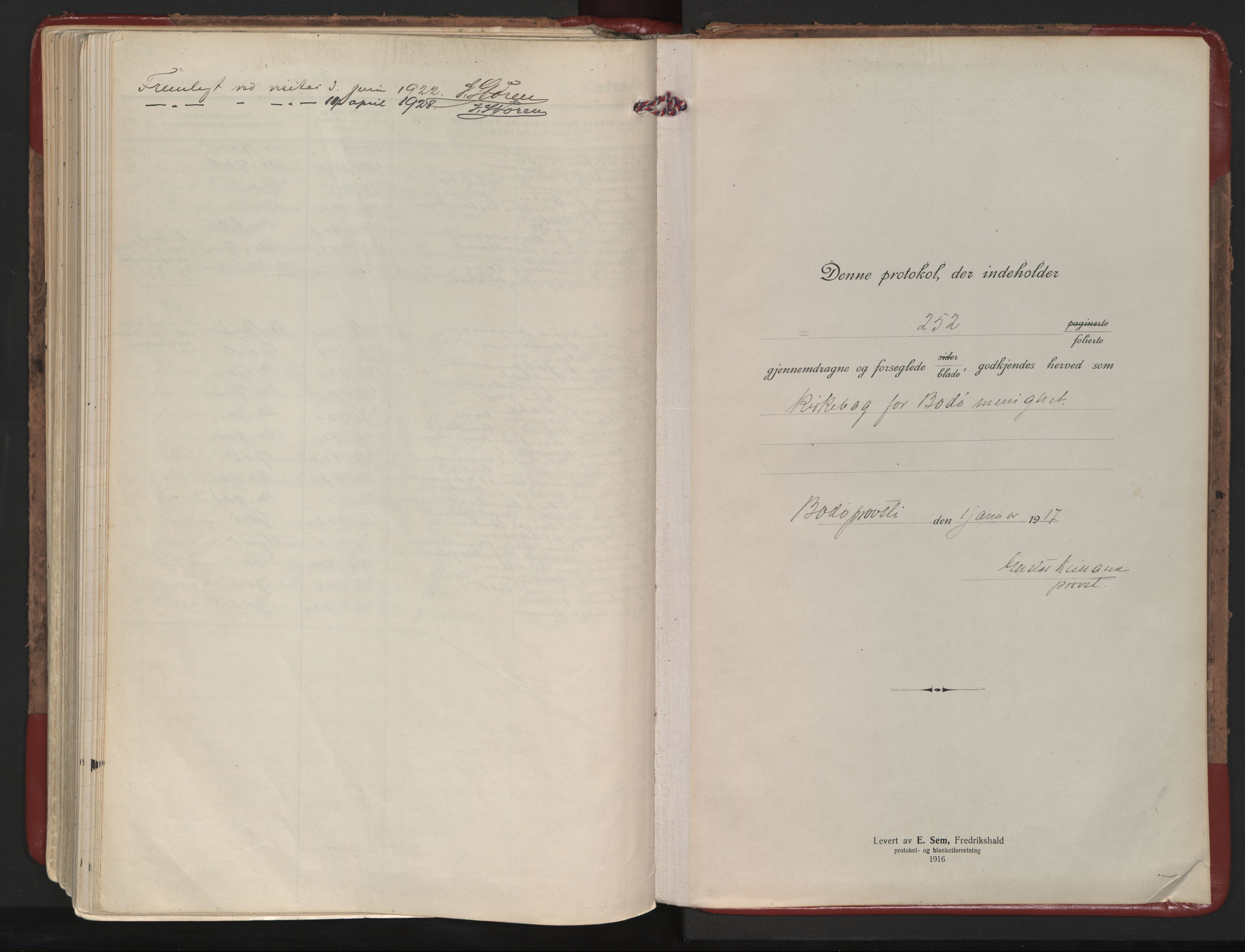 Ministerialprotokoller, klokkerbøker og fødselsregistre - Nordland, AV/SAT-A-1459/801/L0017: Ministerialbok nr. 801A17, 1917-1930