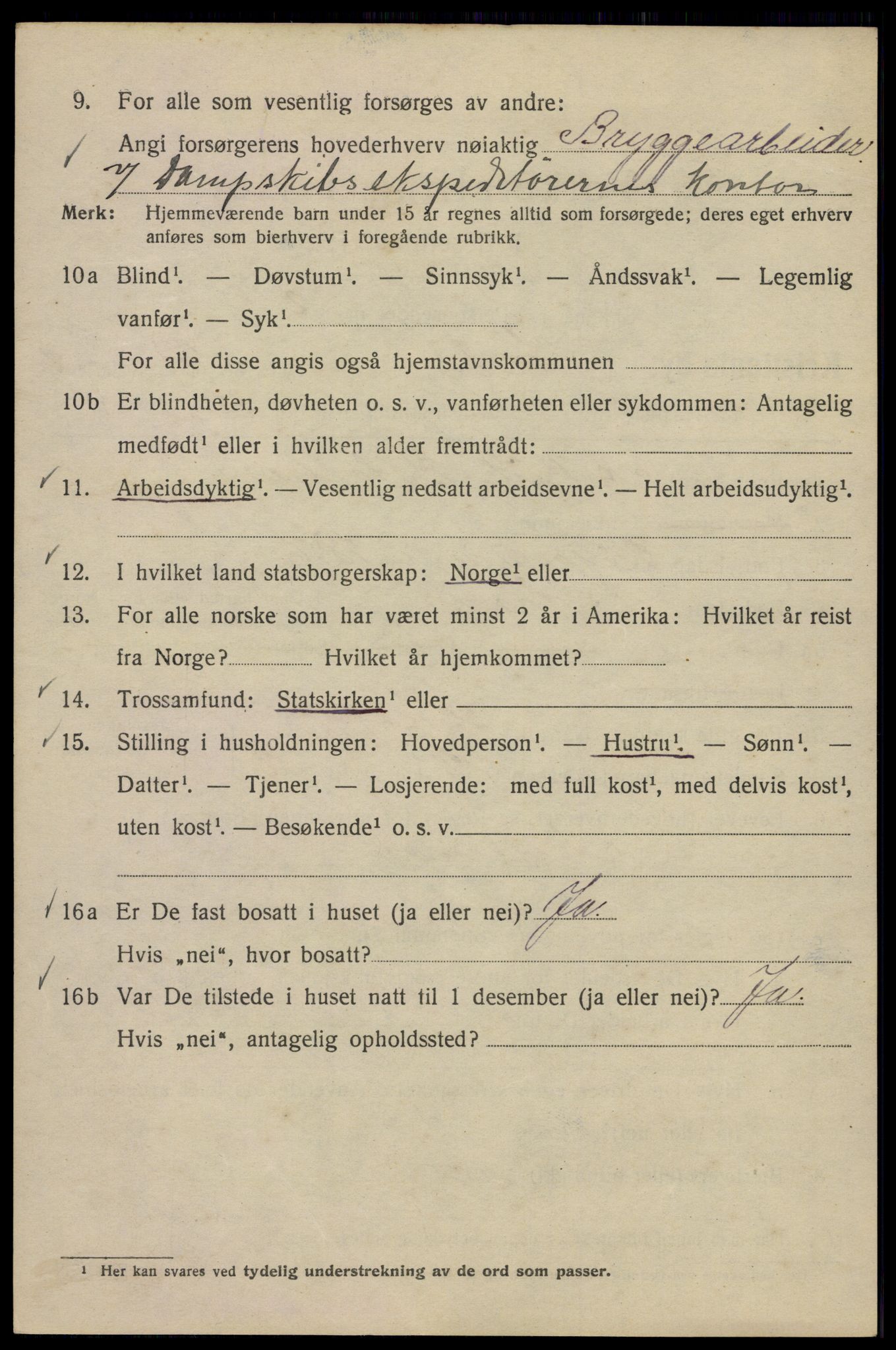 SAO, Folketelling 1920 for 0301 Kristiania kjøpstad, 1920, s. 351166