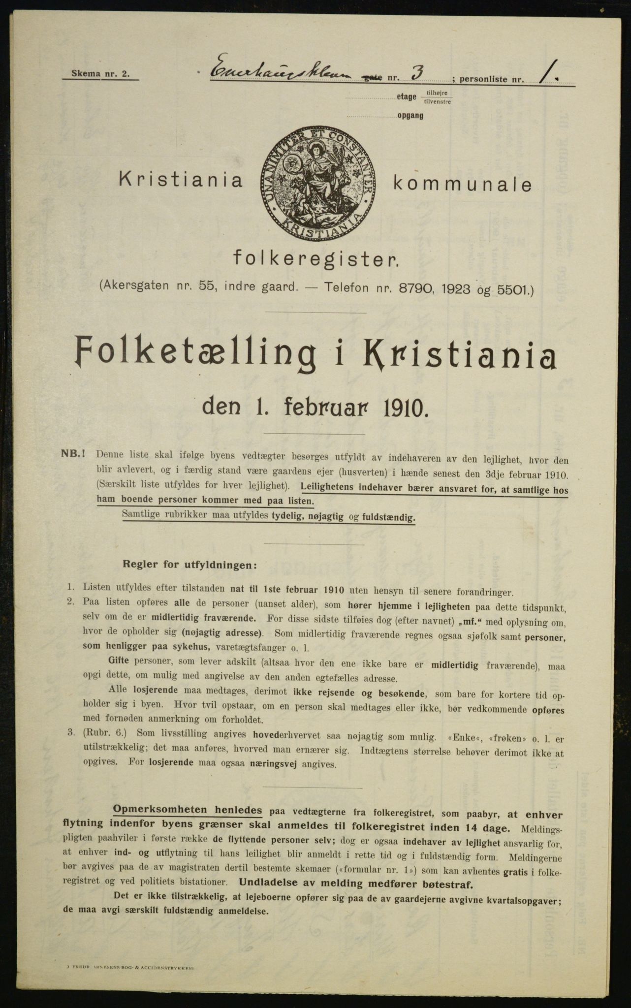 OBA, Kommunal folketelling 1.2.1910 for Kristiania, 1910, s. 19868