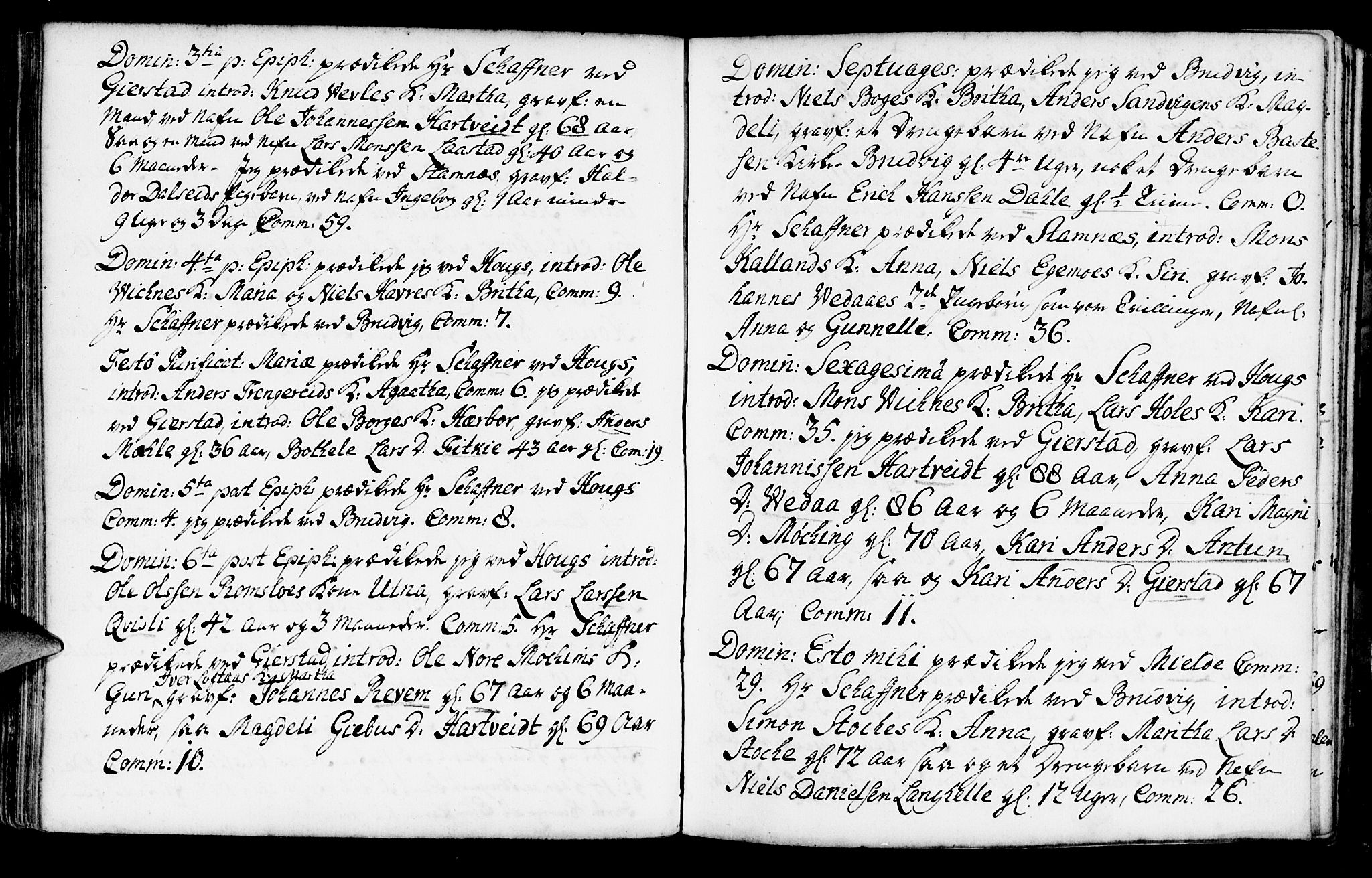 Haus sokneprestembete, SAB/A-75601/H/Haa: Ministerialbok nr. A 7, 1748-1766, s. 156
