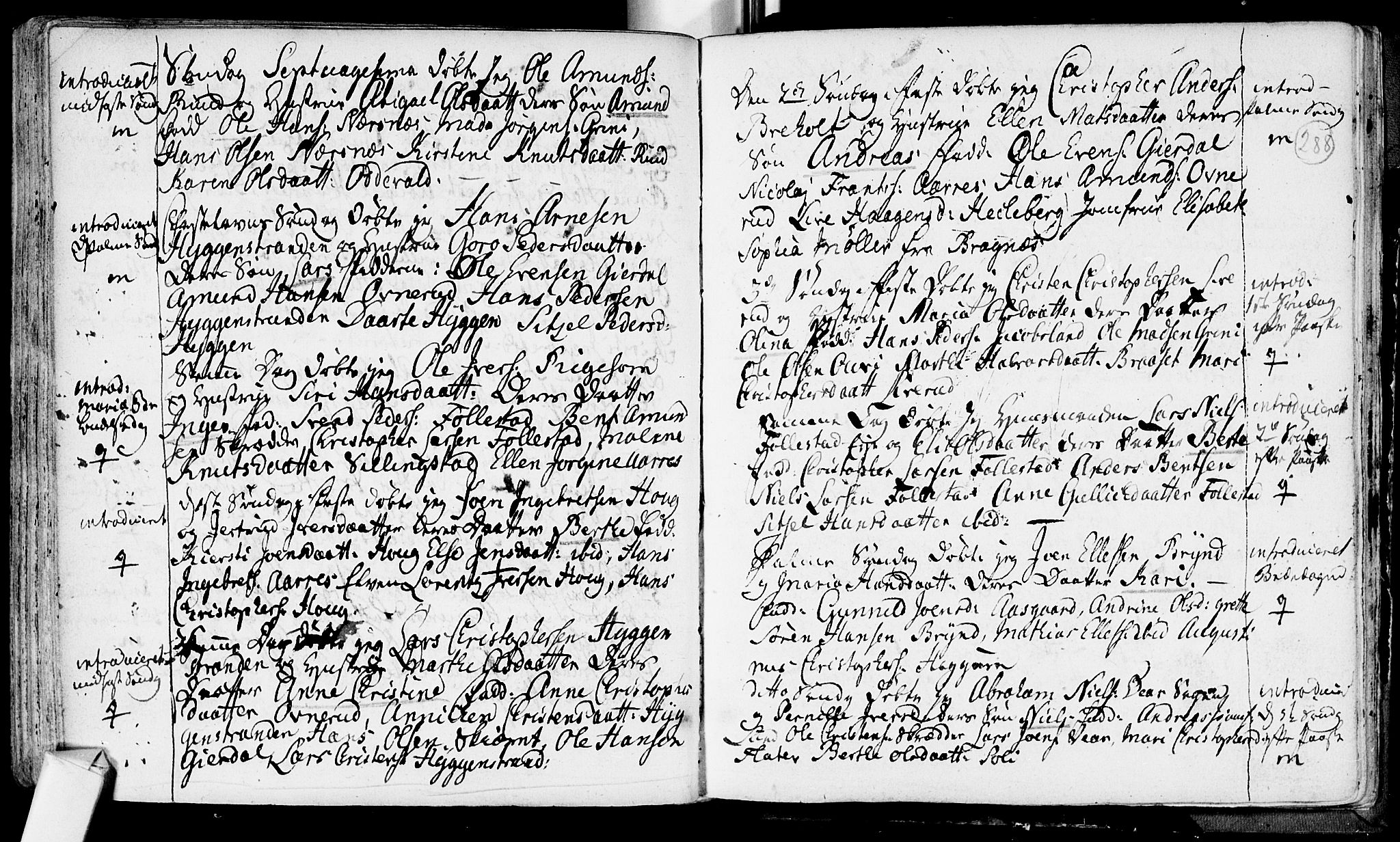 Røyken kirkebøker, SAKO/A-241/F/Fa/L0002: Ministerialbok nr. 2, 1731-1782, s. 288
