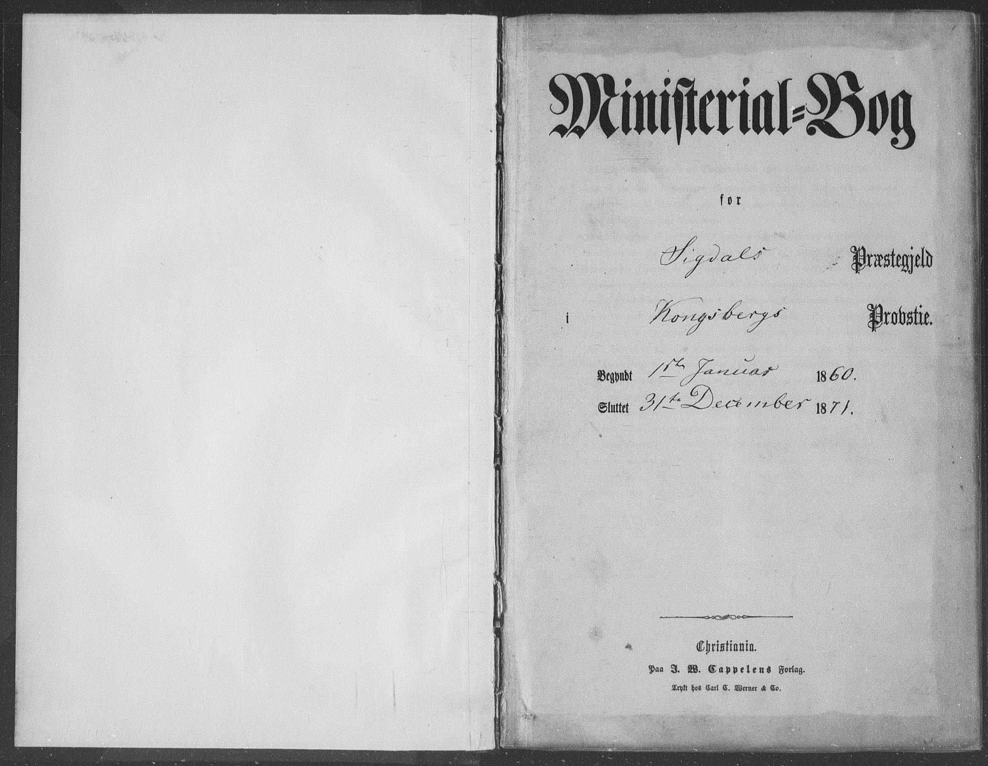 Sigdal kirkebøker, SAKO/A-245/F/Fa/L0009a: Ministerialbok nr. I 9A, 1860-1871