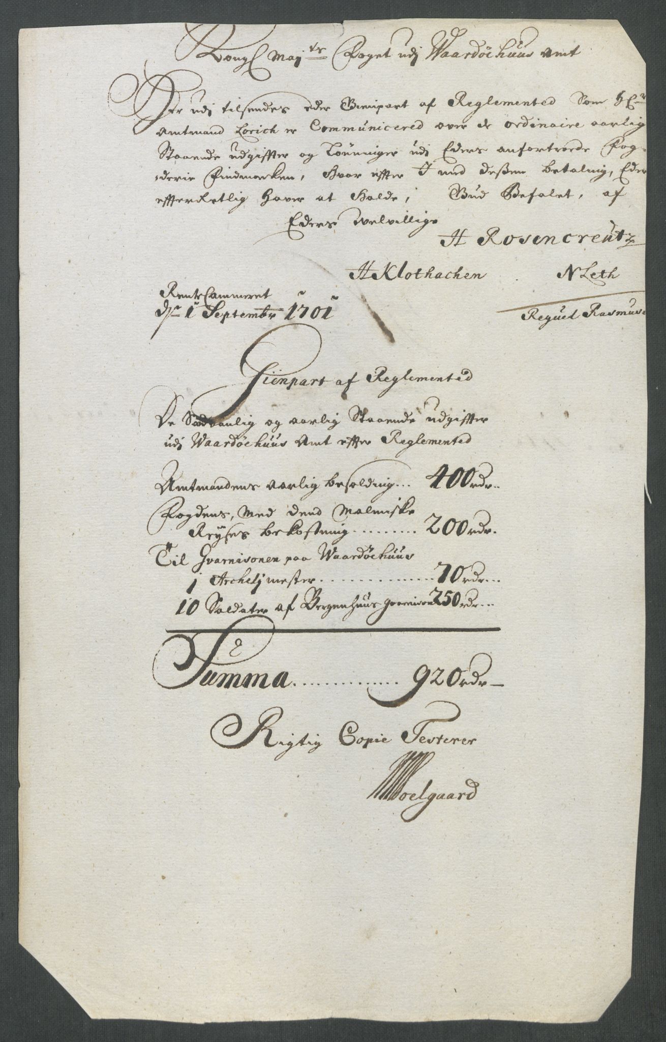 Rentekammeret inntil 1814, Reviderte regnskaper, Fogderegnskap, AV/RA-EA-4092/R69/L4857: Fogderegnskap Finnmark/Vardøhus, 1716-1718, s. 571