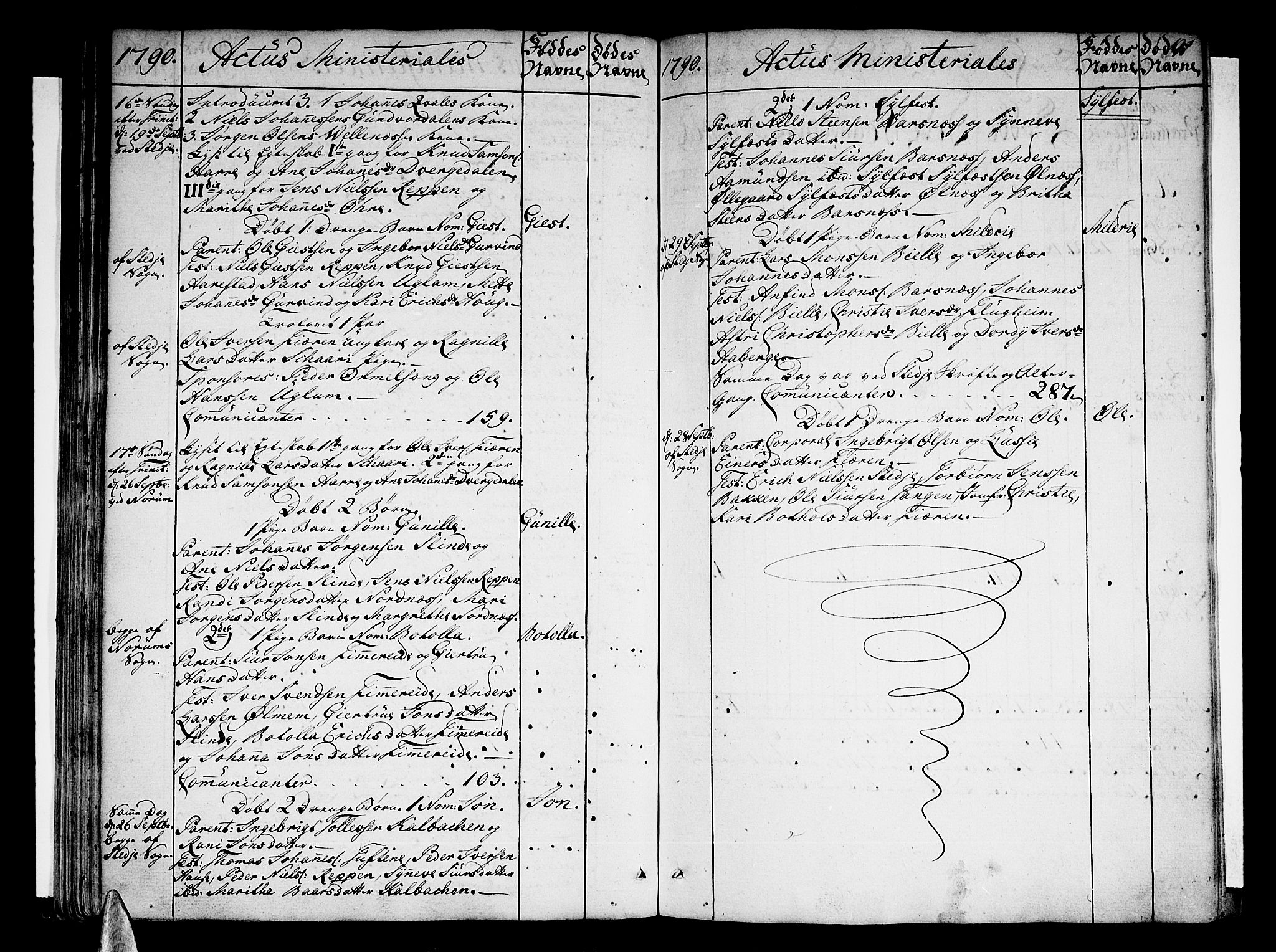 Sogndal sokneprestembete, SAB/A-81301/H/Haa/Haaa/L0007: Ministerialbok nr. A 7, 1782-1795, s. 121