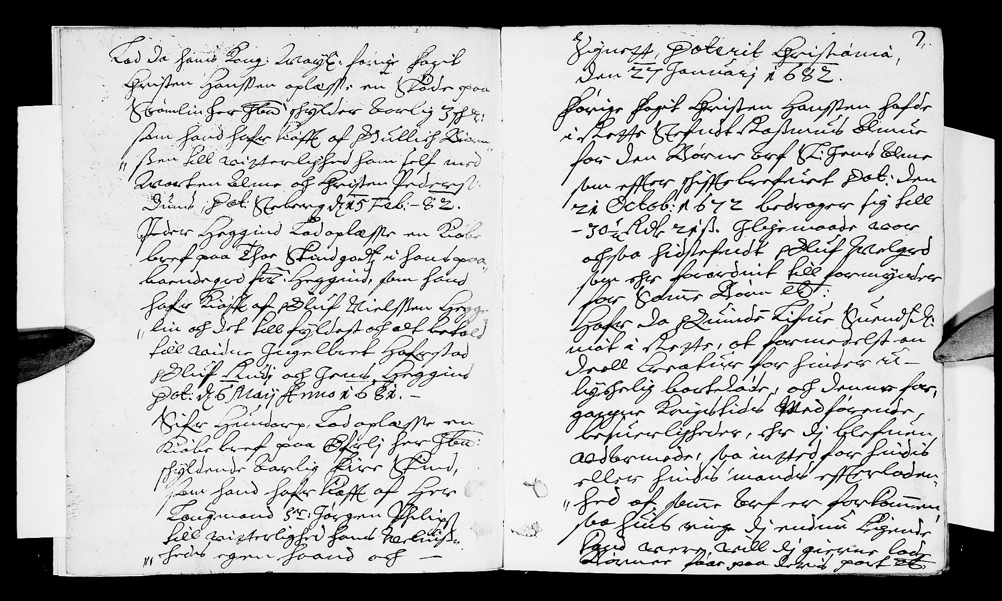 Sorenskriverier i Gudbrandsdalen, SAH/TING-036/G/Gb/Gba/L0018: Tingbok - Nord-Gudbrandsdal, 1682, s. 1b-2a
