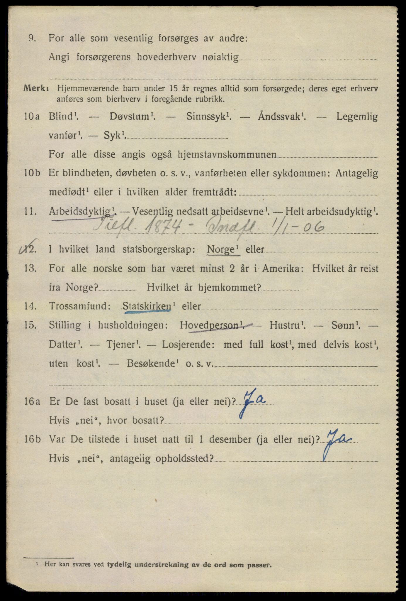SAO, Folketelling 1920 for 0301 Kristiania kjøpstad, 1920, s. 278712