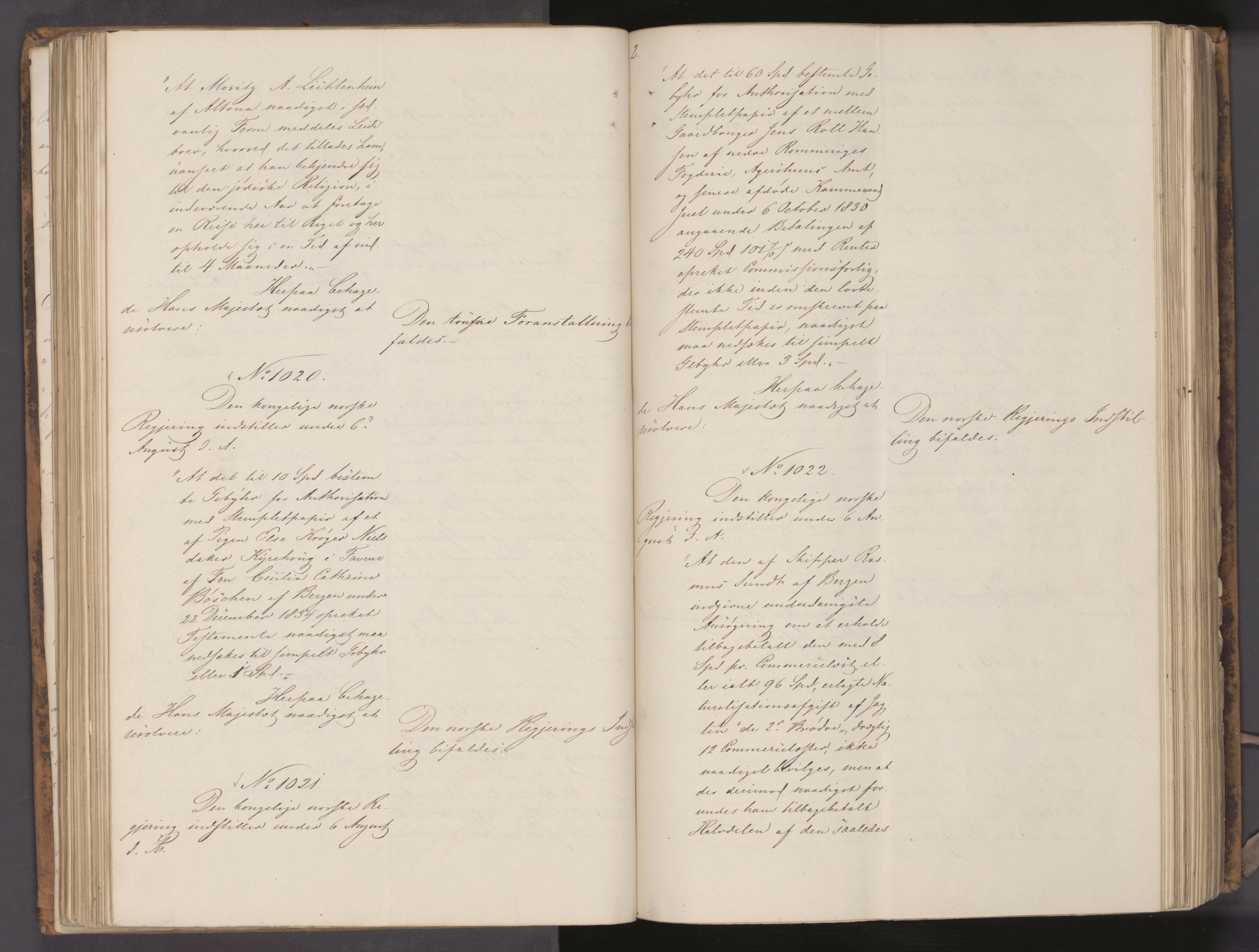 Statsrådssekretariatet, AV/RA-S-1001/A/Ab/L0054: Kgl. res. nr. 764-1554, 2. halvår, 1841