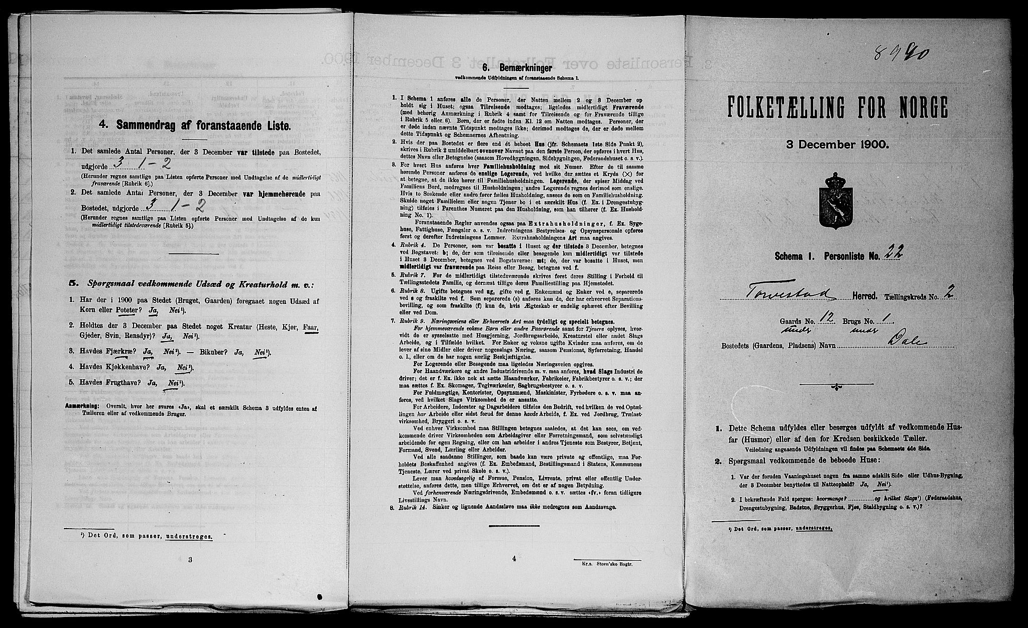SAST, Folketelling 1900 for 1152 Torvastad herred, 1900, s. 285