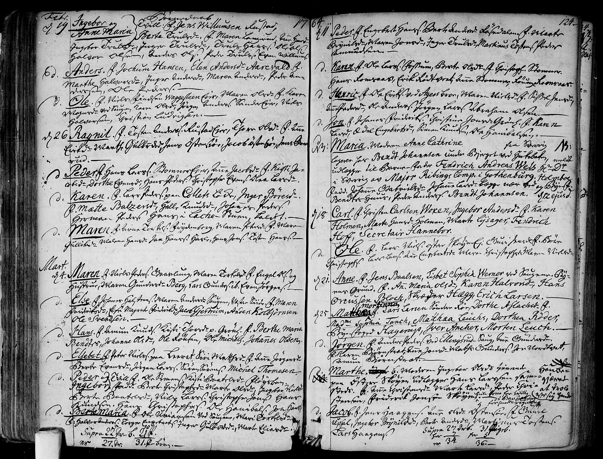 Aker prestekontor kirkebøker, AV/SAO-A-10861/F/L0008: Ministerialbok nr. 8, 1749-1765, s. 124