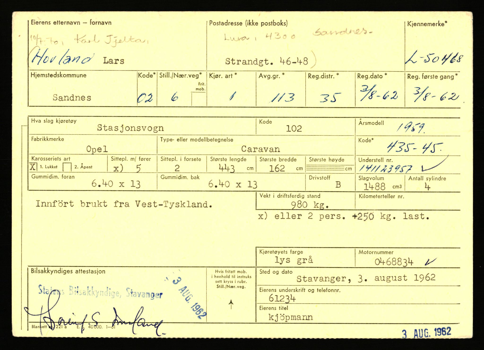 Stavanger trafikkstasjon, AV/SAST-A-101942/0/F/L0049: L-29900 - L-50599, 1930-1971, s. 1615