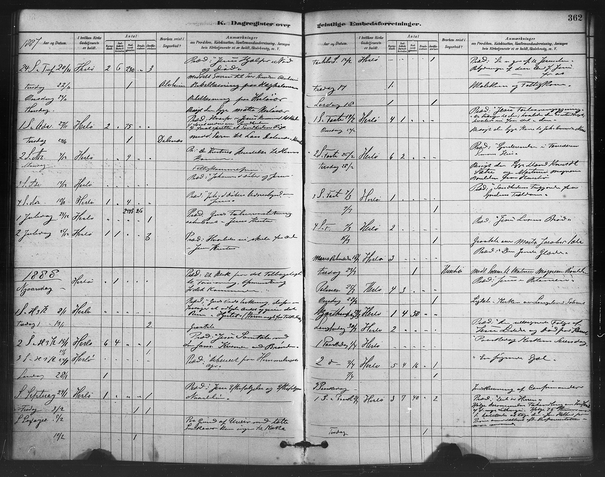 Herdla Sokneprestembete, AV/SAB-A-75701/H/Haa: Ministerialbok nr. A 3, 1878-1890, s. 362