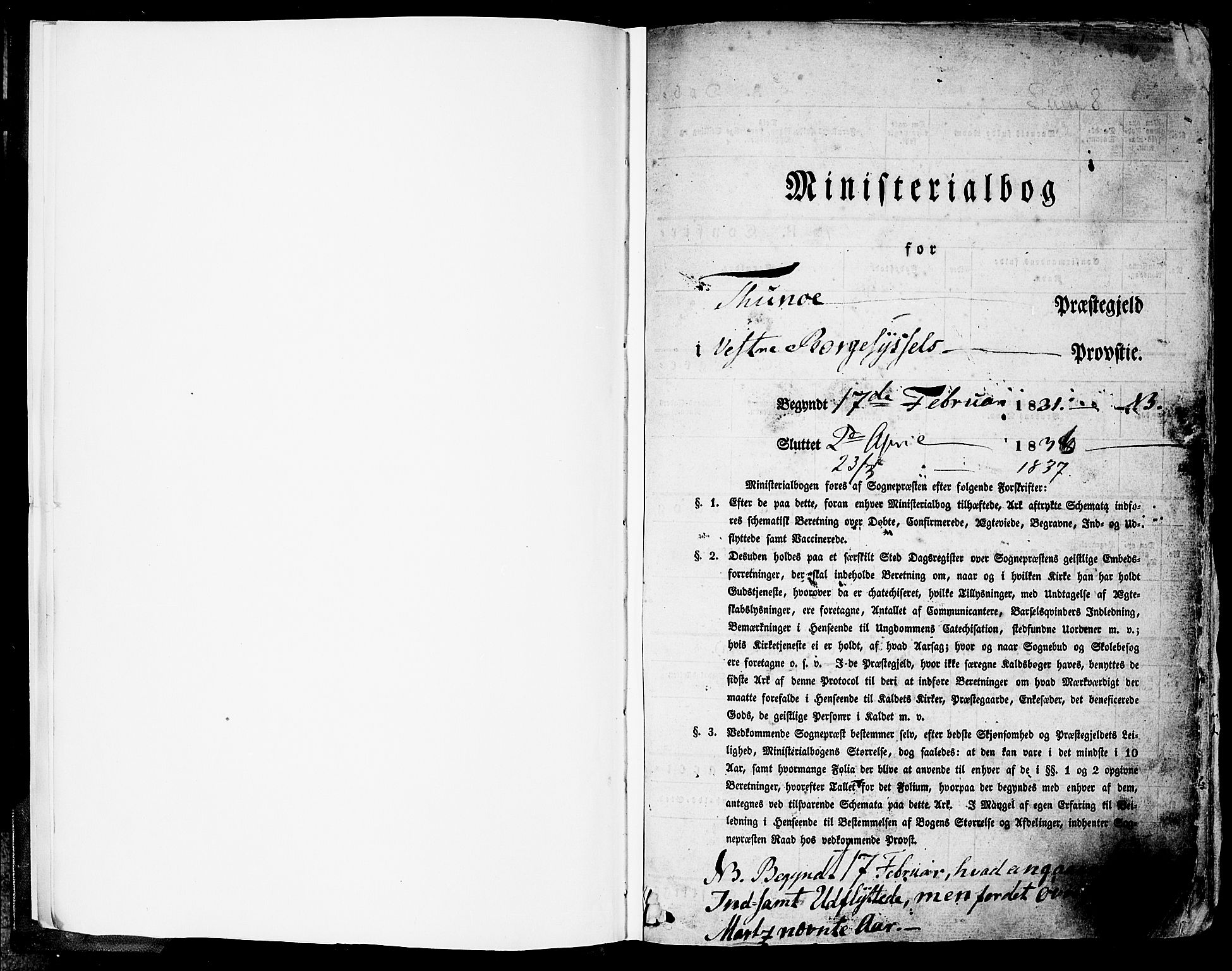 Tune prestekontor Kirkebøker, AV/SAO-A-2007/F/Fa/L0007: Ministerialbok nr. 7, 1831-1837