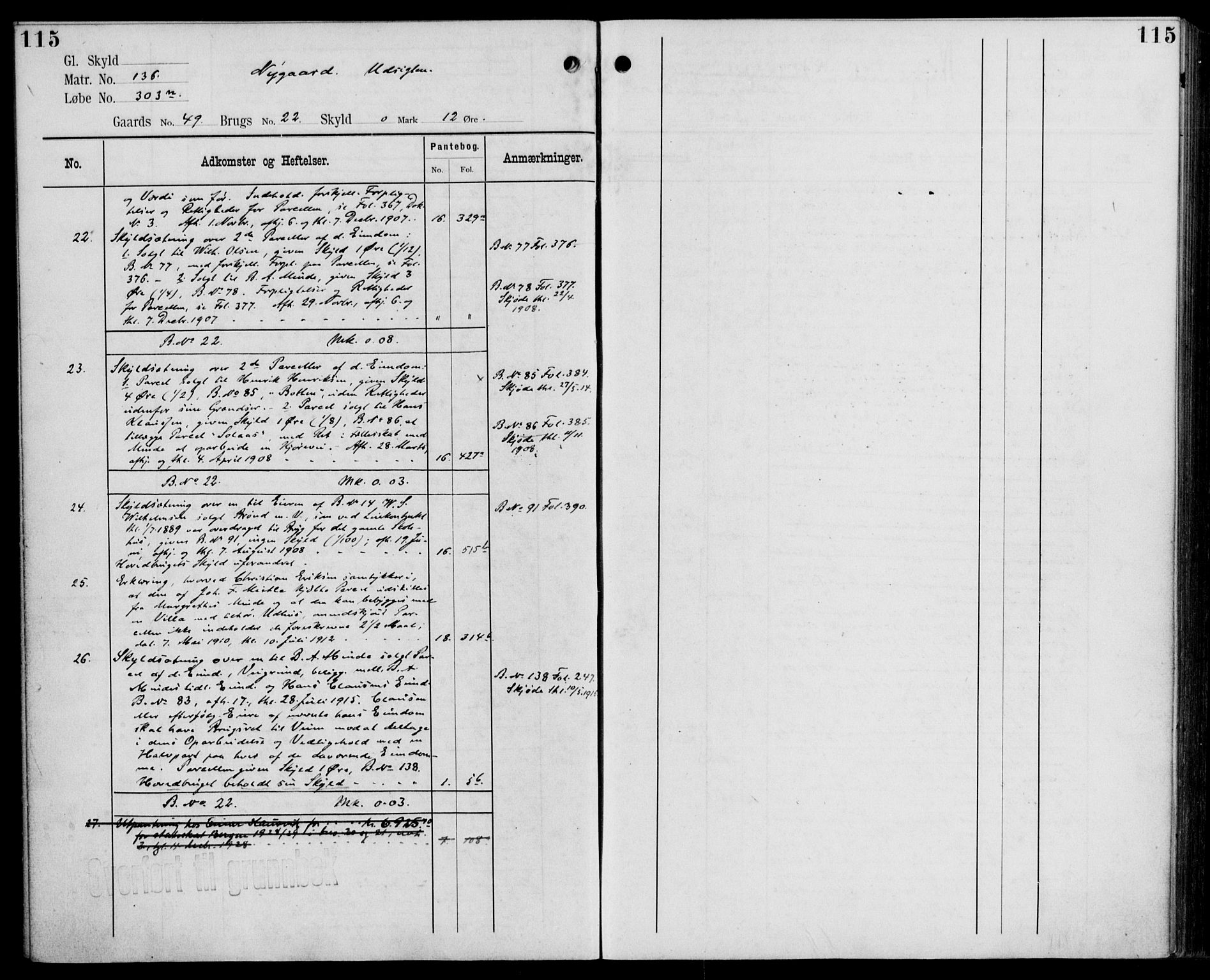 Midhordland sorenskriveri, AV/SAB-A-3001/1/G/Ga/Gab/L0110: Panteregister nr. II.A.b.110, s. 115