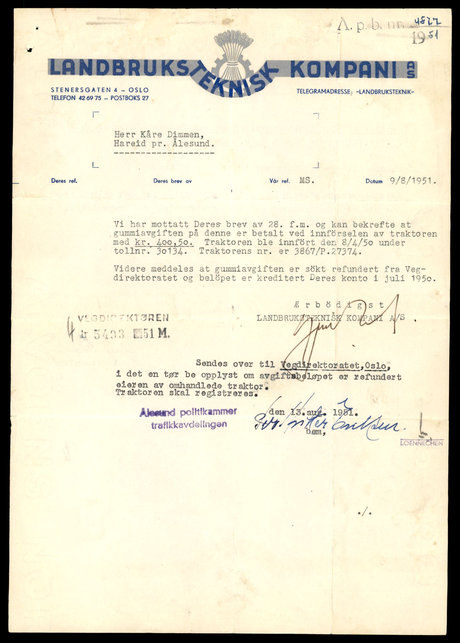 Møre og Romsdal vegkontor - Ålesund trafikkstasjon, AV/SAT-A-4099/F/Fe/L0033: Registreringskort for kjøretøy T 12151 - T 12474, 1927-1998, s. 2889