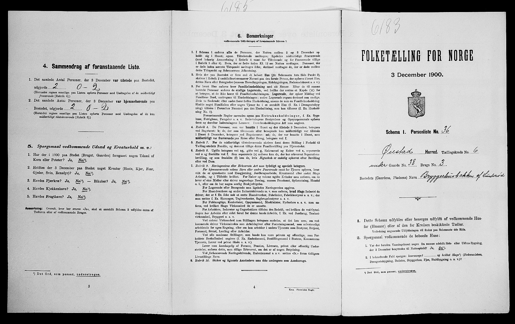 SAK, Folketelling 1900 for 0920 Øyestad herred, 1900, s. 911