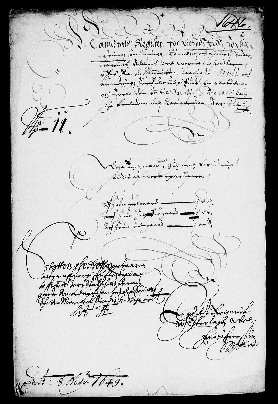 Rentekammeret inntil 1814, Reviderte regnskaper, Lensregnskaper, RA/EA-5023/R/Rb/Rbg/L0007: Verne kloster len, 1623-1647