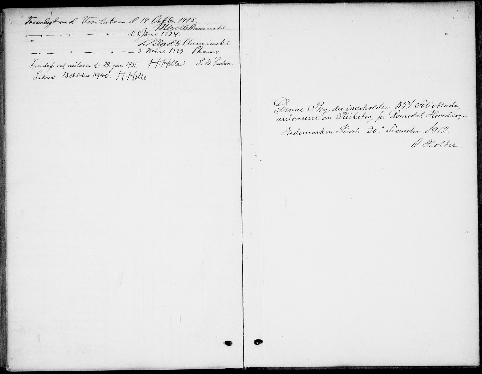 Romedal prestekontor, AV/SAH-PREST-004/K/L0012: Ministerialbok nr. 12, 1913-1935