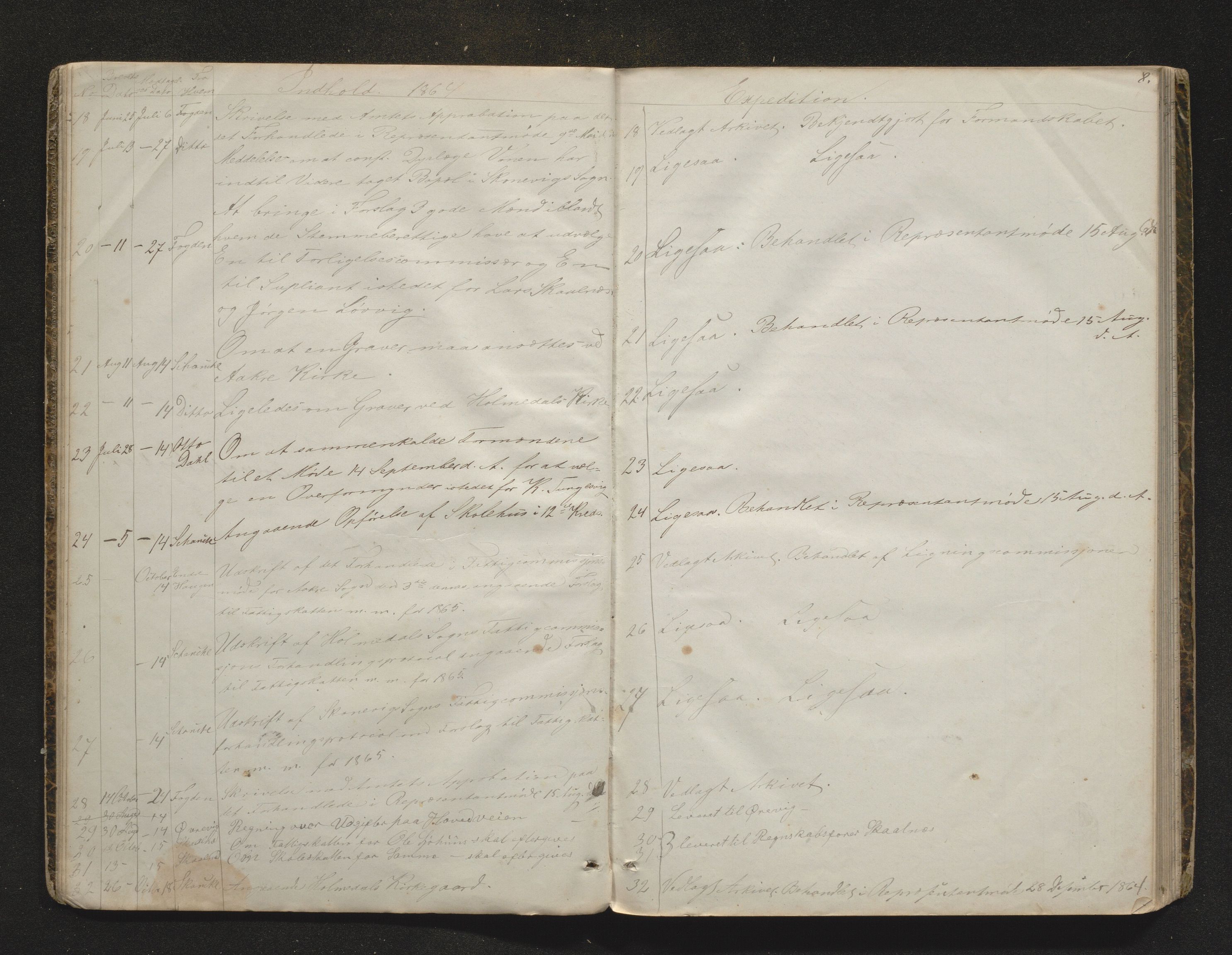 Skånevik kommune. Formannskapet, IKAH/1212-021/C/Ca/L0001: Postjournal for formannskapet, 1861-1890
