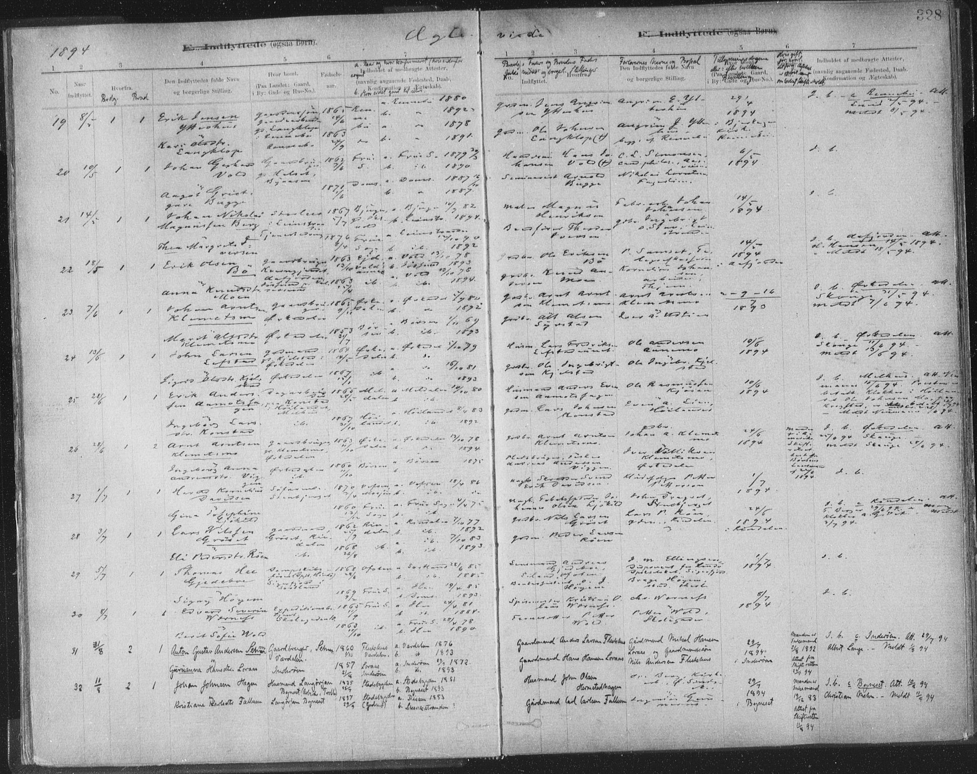 Ministerialprotokoller, klokkerbøker og fødselsregistre - Sør-Trøndelag, AV/SAT-A-1456/603/L0163: Ministerialbok nr. 603A02, 1879-1895, s. 328