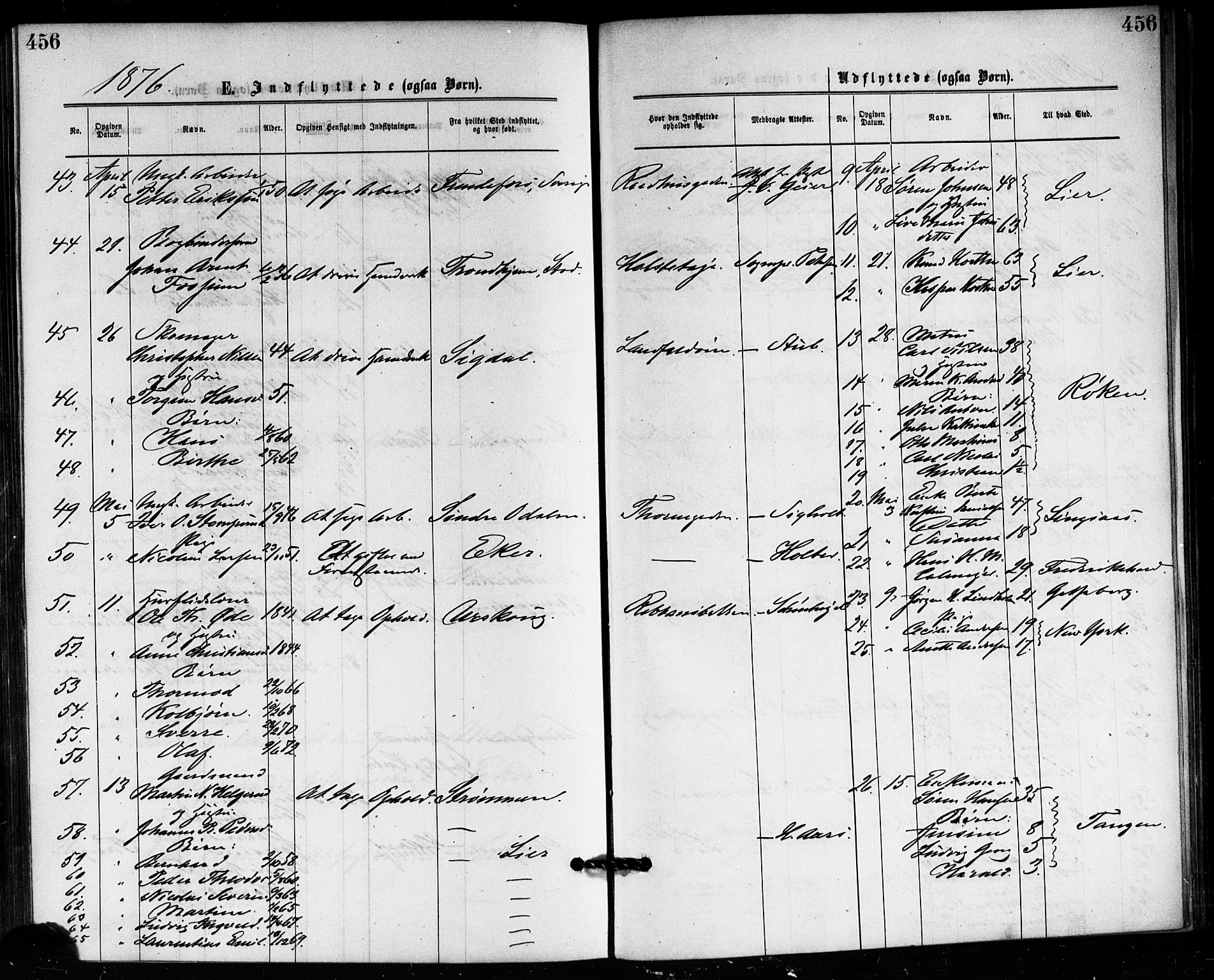 Bragernes kirkebøker, AV/SAKO-A-6/F/Fb/L0005: Ministerialbok nr. II 5, 1875-1877, s. 456