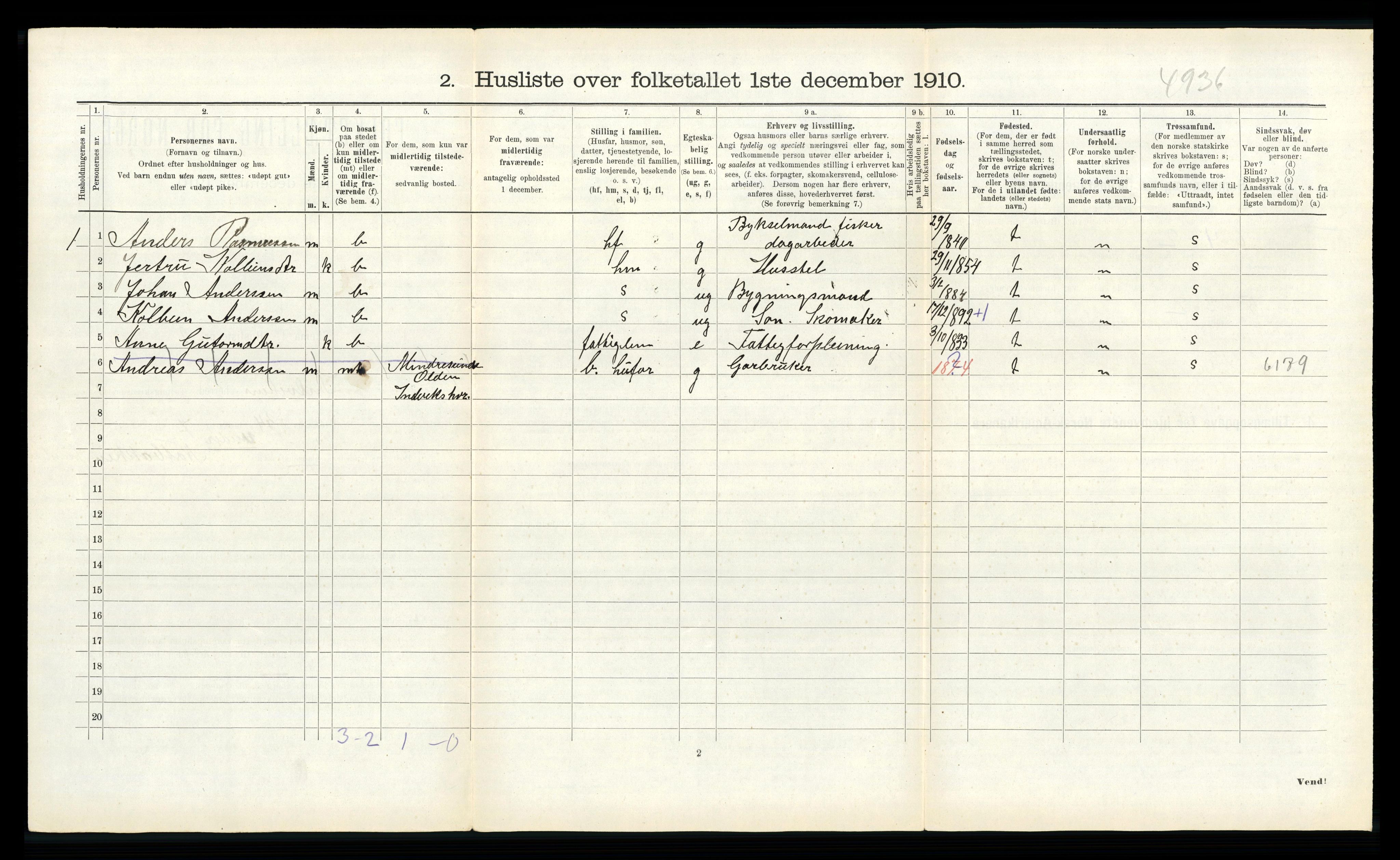 RA, Folketelling 1910 for 1447 Innvik herred, 1910, s. 641