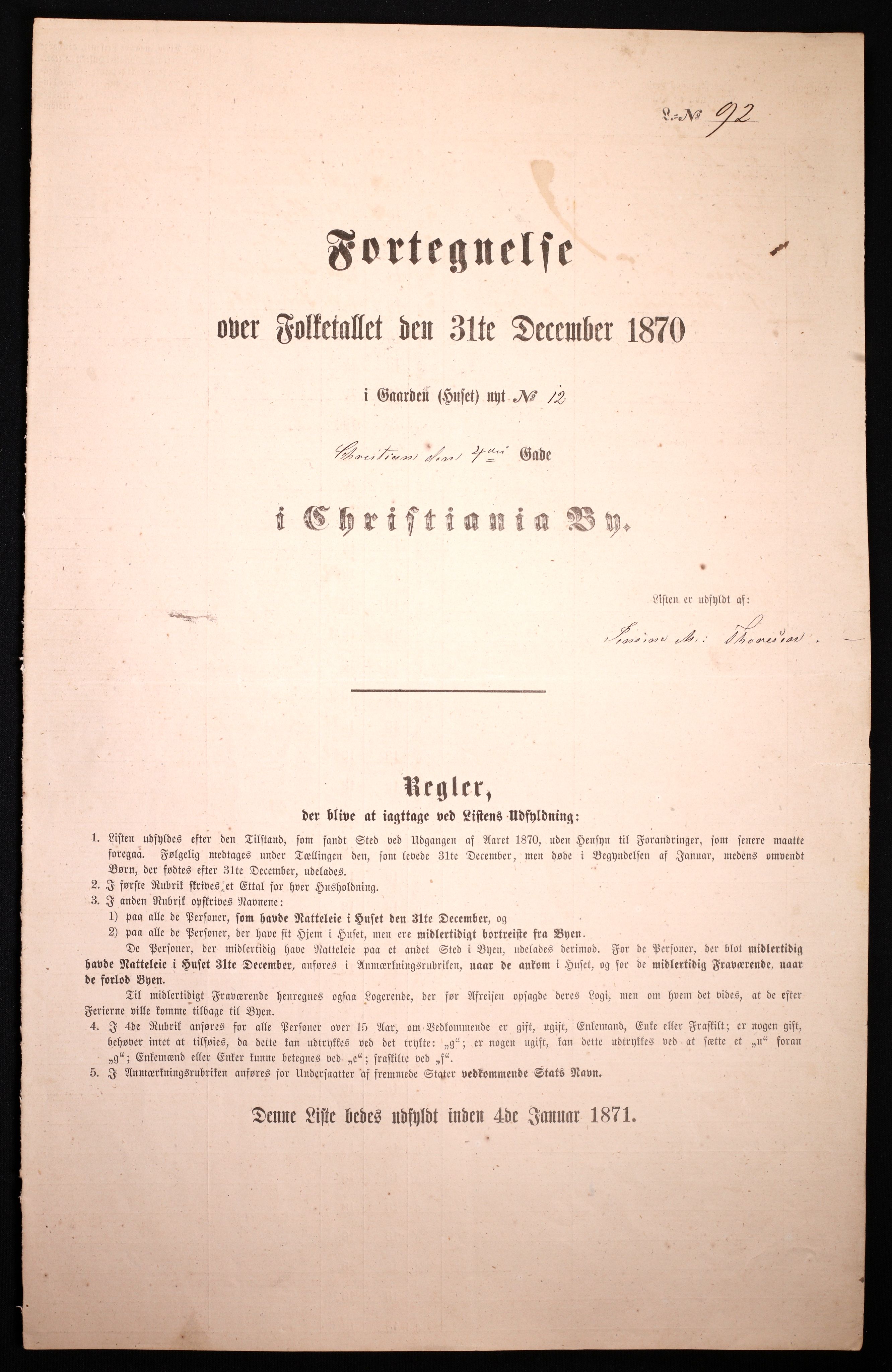 RA, Folketelling 1870 for 0301 Kristiania kjøpstad, 1870, s. 584