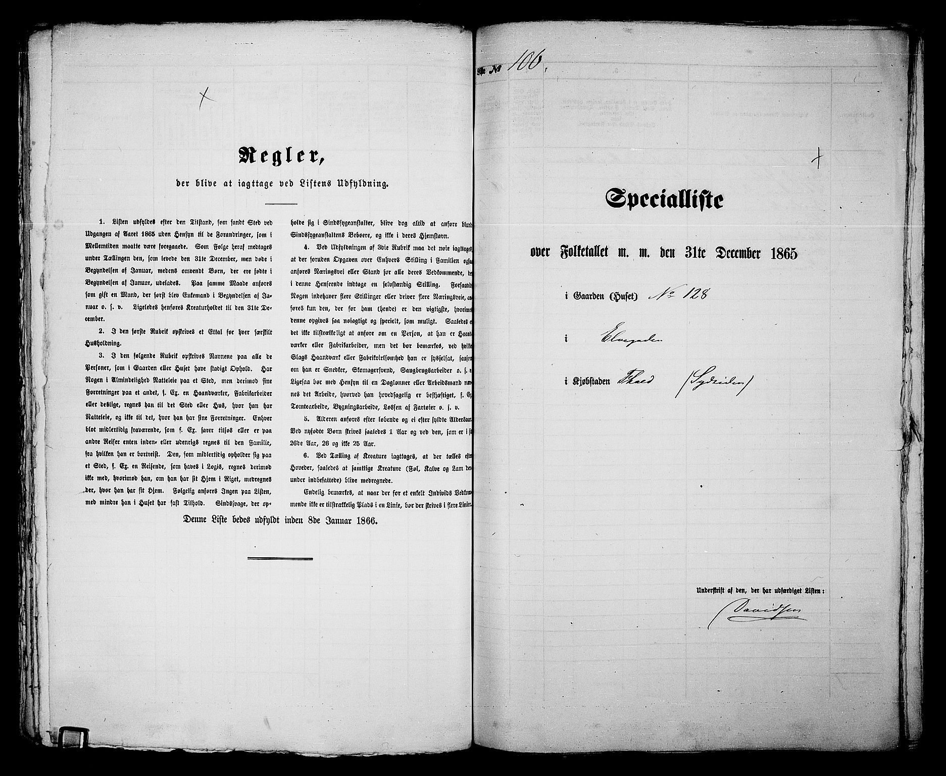 RA, Folketelling 1865 for 0101P Fredrikshald prestegjeld, 1865, s. 225