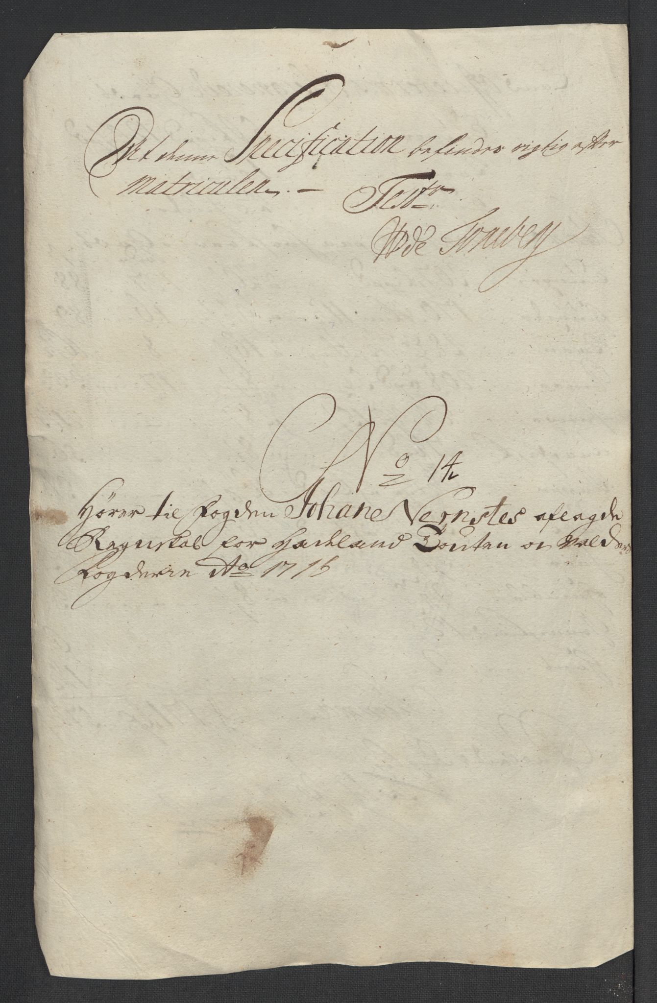 Rentekammeret inntil 1814, Reviderte regnskaper, Fogderegnskap, RA/EA-4092/R18/L1315: Fogderegnskap Hadeland, Toten og Valdres, 1716, s. 401