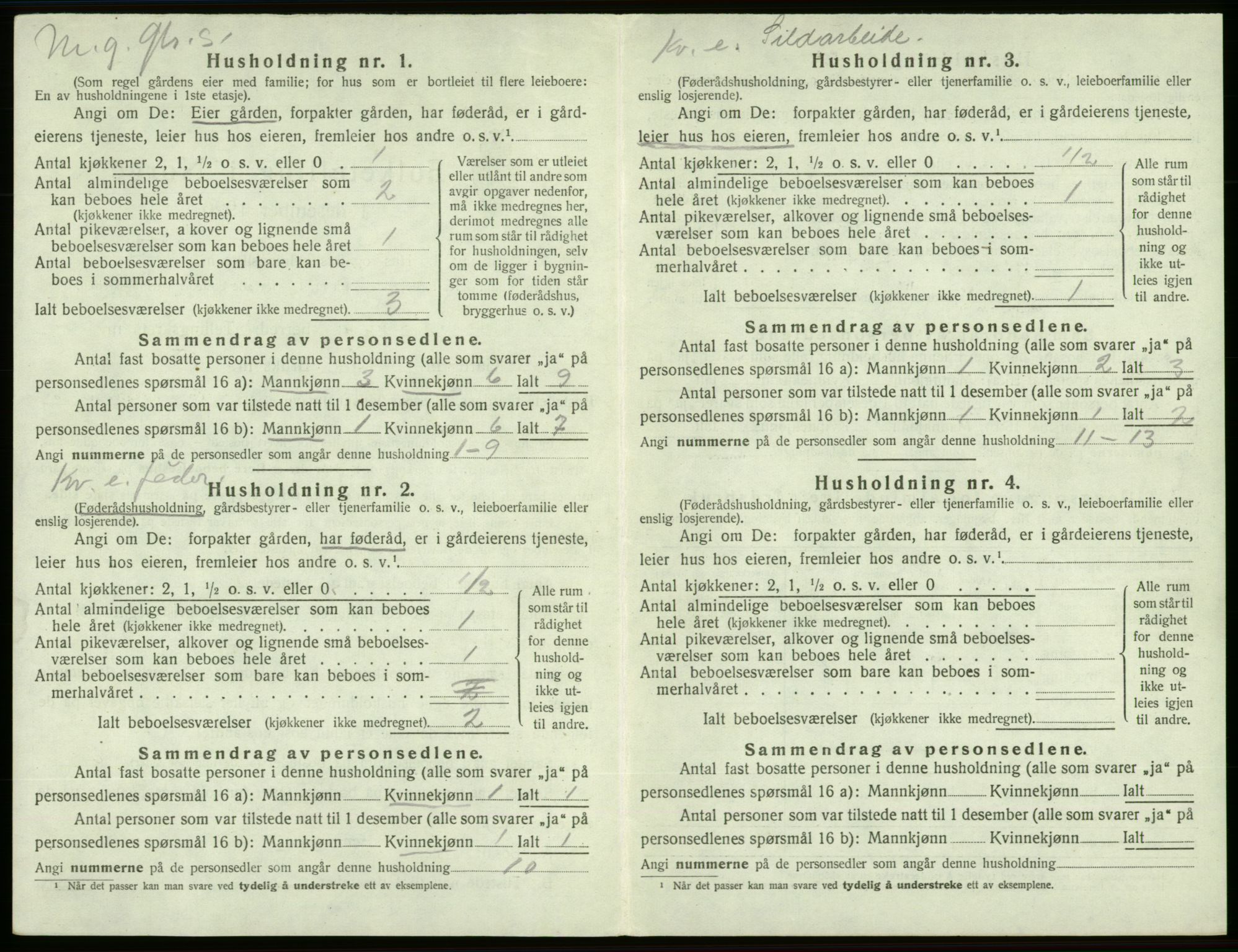 SAB, Folketelling 1920 for 1216 Sveio herred, 1920, s. 165