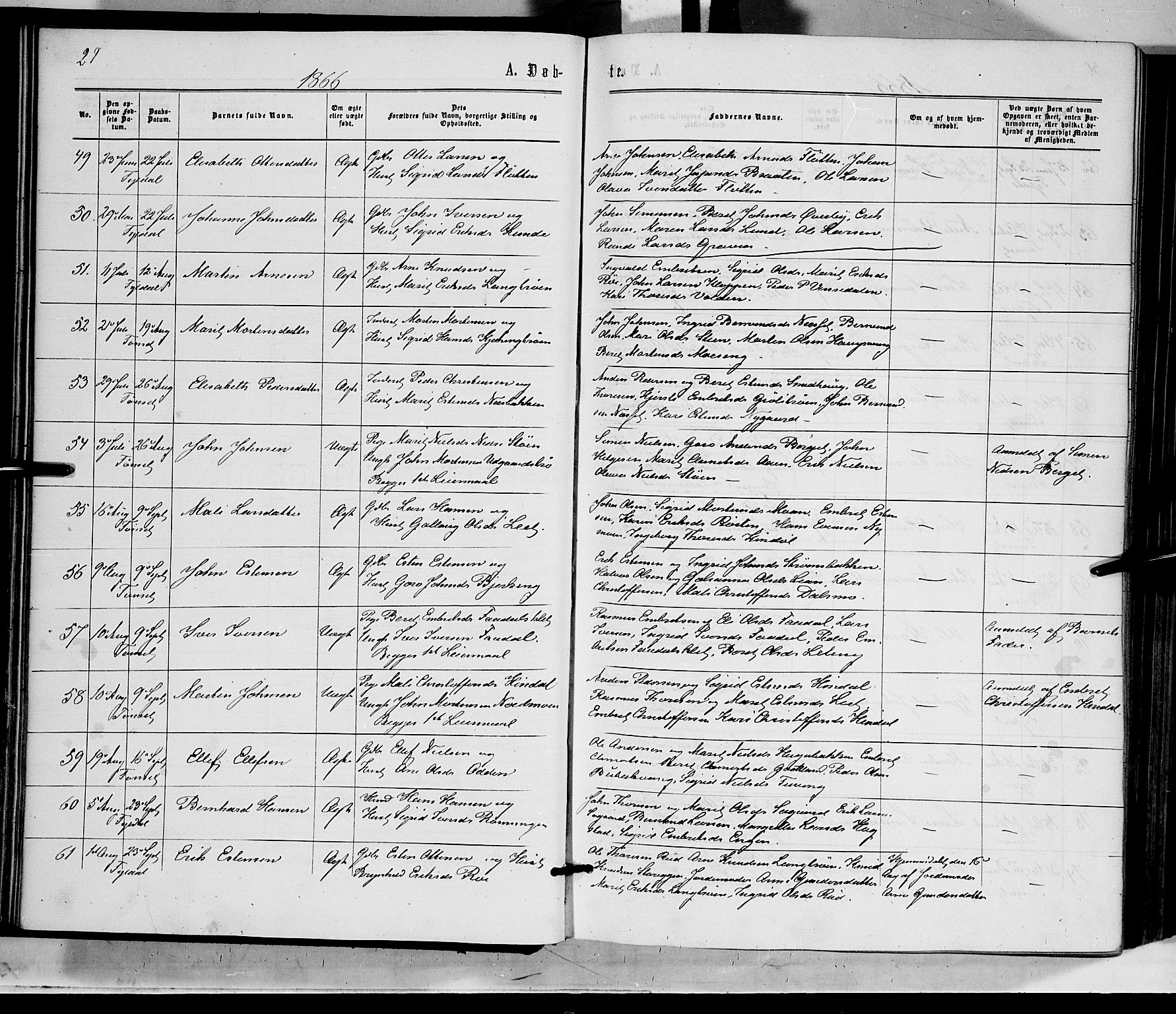 Tynset prestekontor, AV/SAH-PREST-058/H/Ha/Haa/L0021: Ministerialbok nr. 21, 1863-1879, s. 29