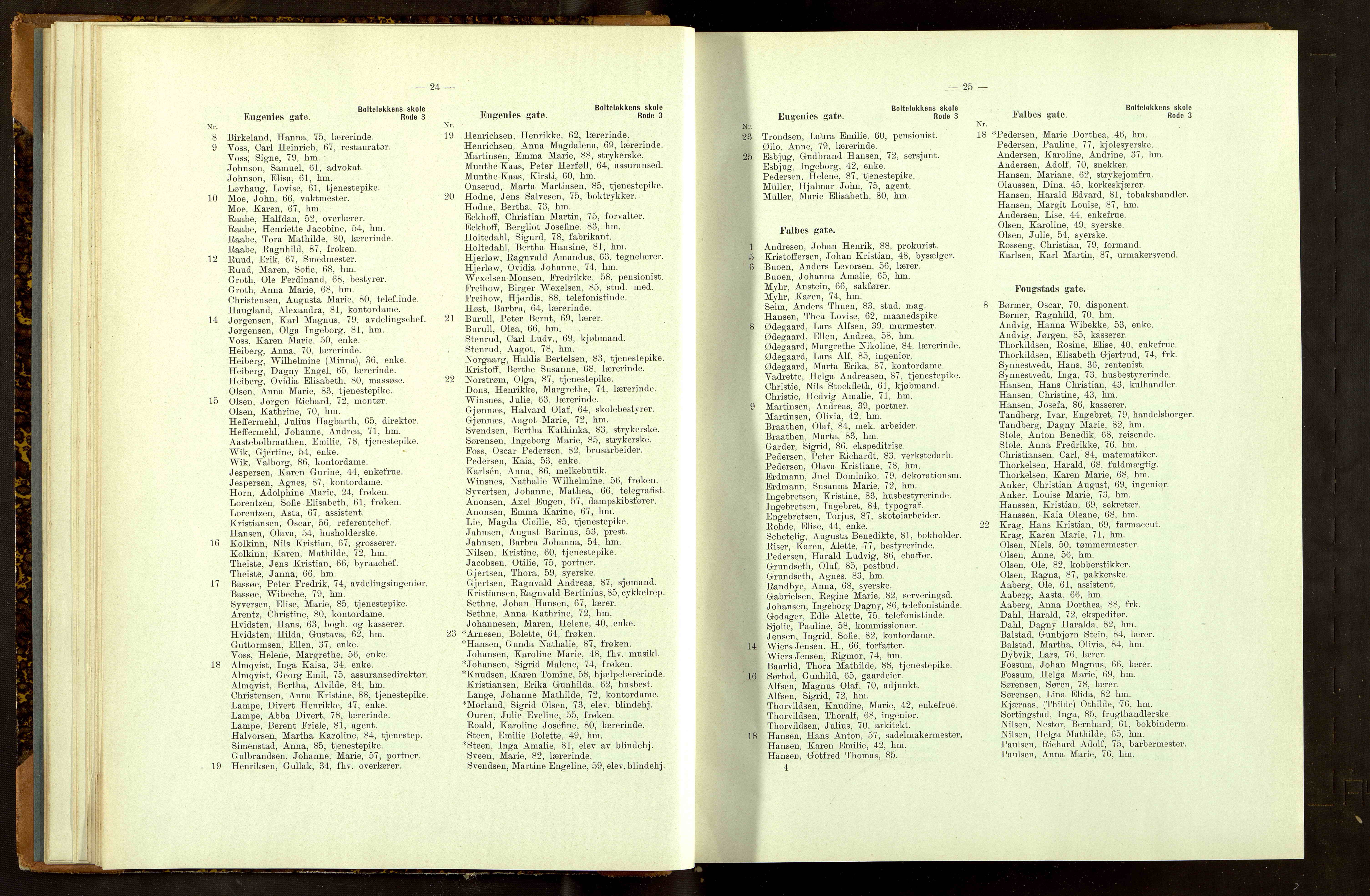 Folkeregisteret ( Valgstyret ), OBA/A-20059, 1913, s. 24-25