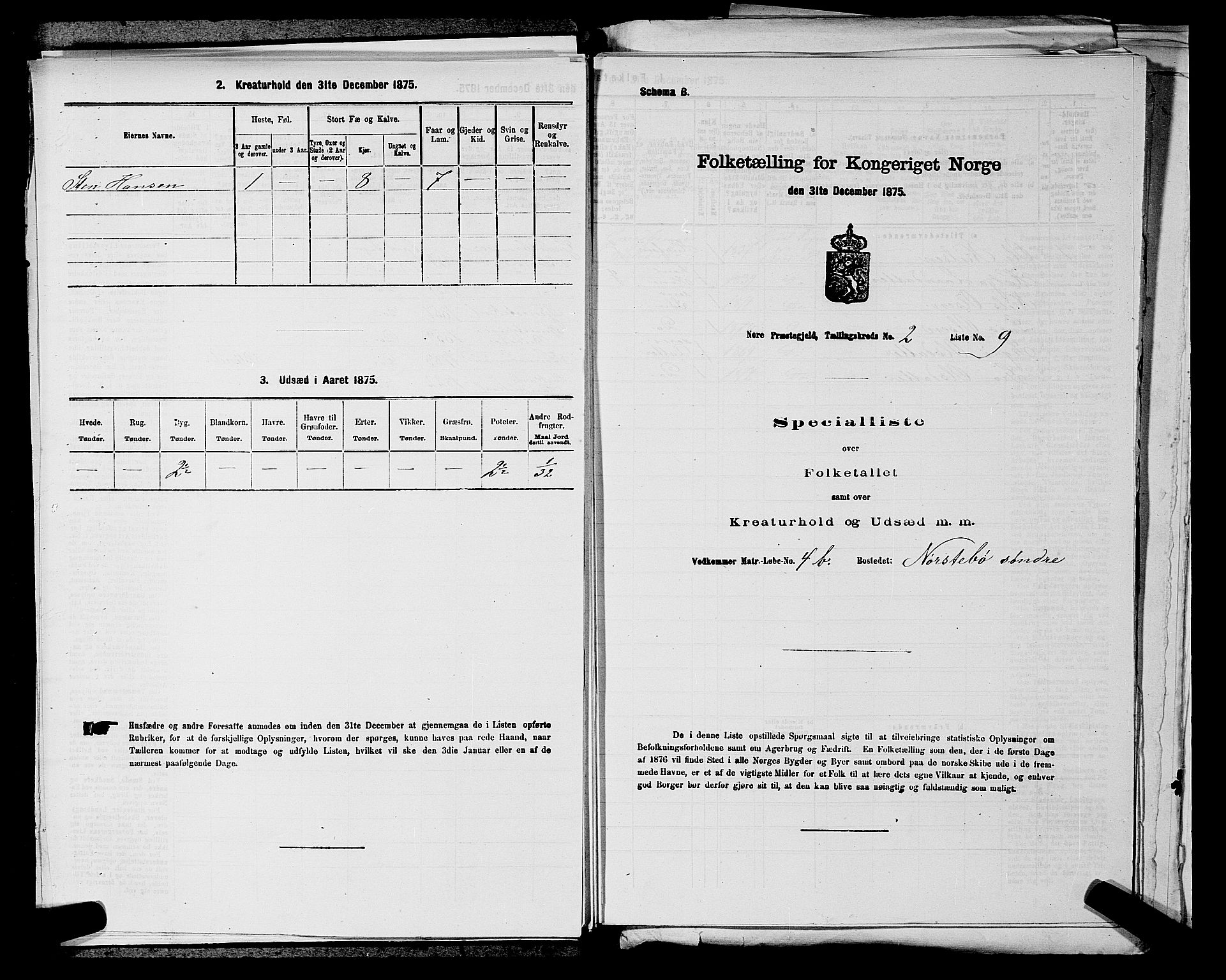 SAKO, Folketelling 1875 for 0633P Nore prestegjeld, 1875, s. 313